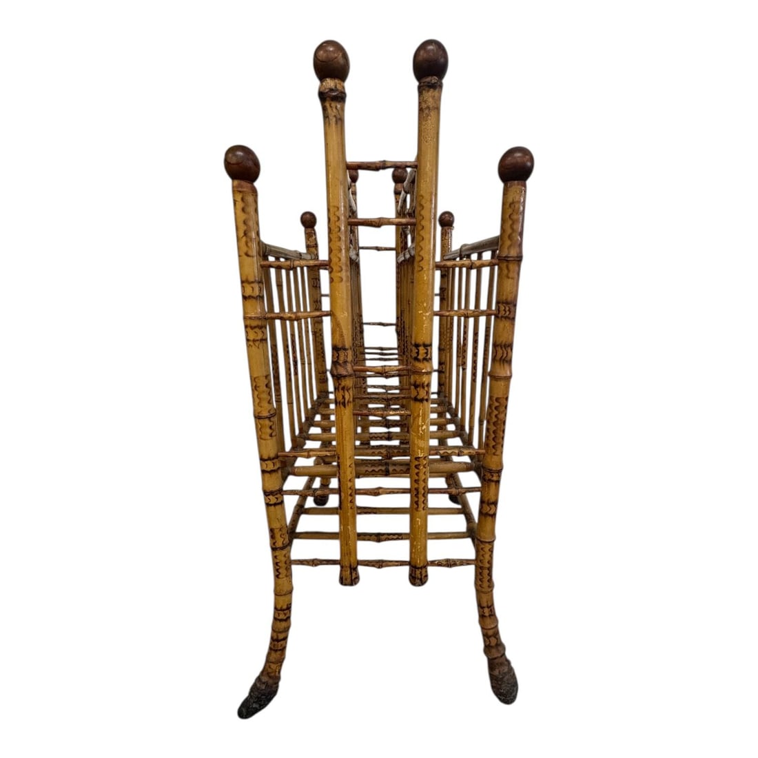 Victorian Aesthetic Movement Faux Bamboo Magazine Stand - 2