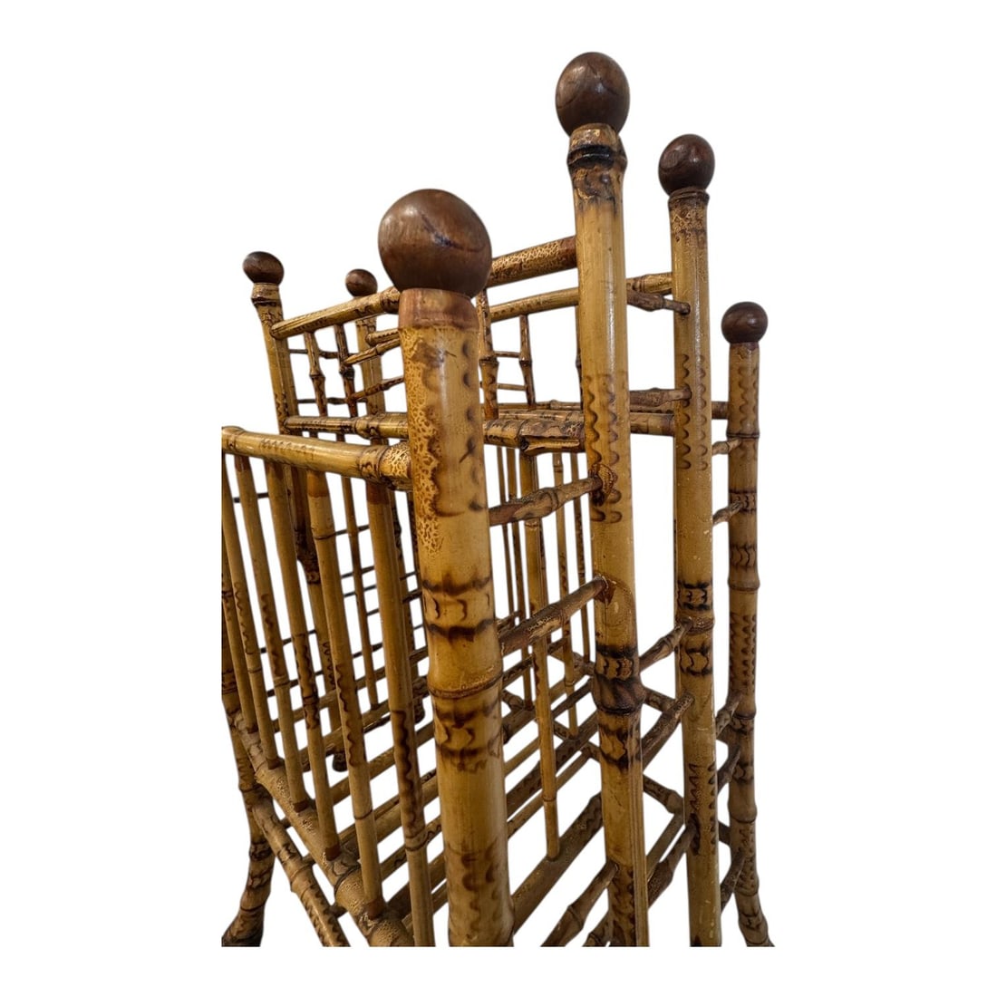 Victorian Aesthetic Movement Faux Bamboo Magazine Stand - 3