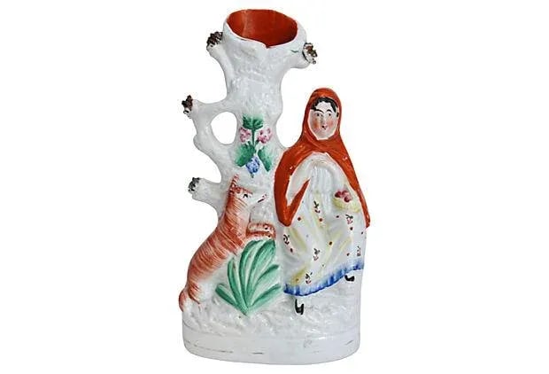C.1860 English Staffordshire Red Riding Hood - 4