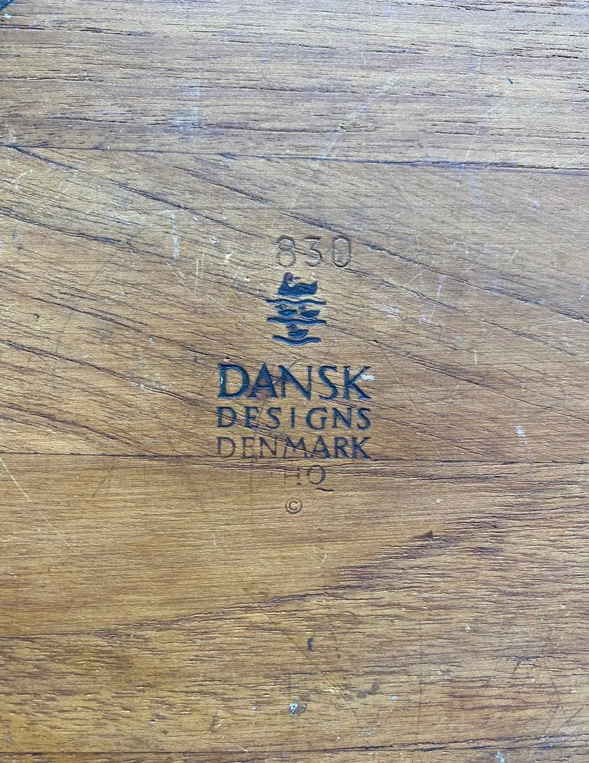 Circa 1950s Dansk Denmark Ihq Staved Teak Viking Serving Bowl by Jens Quistgaard - 7