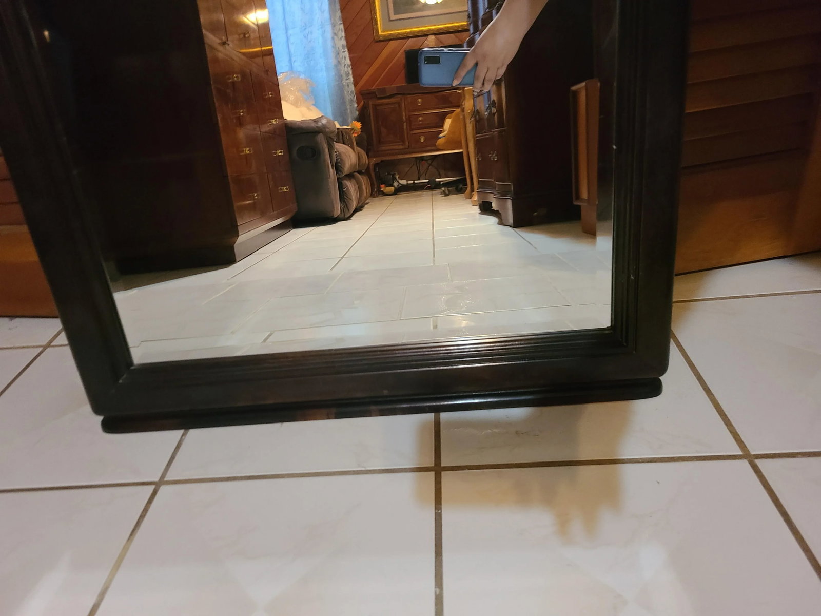 Vintage Broyhill Premier Asian Chinoiserie Ming Dynasty Wall Mirror - 5