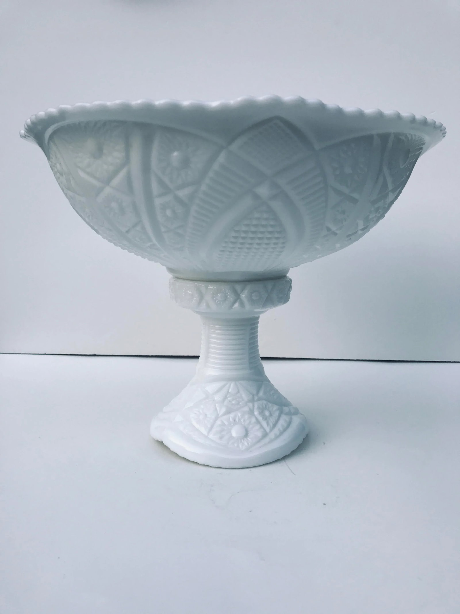 1930s Westmoreland McKee Milk Glass Punch Bowl Set- 25 Pieces - 8