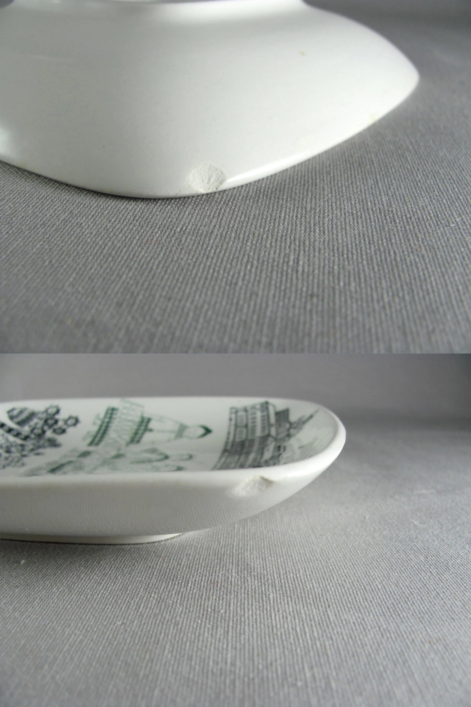 1960s Raija Uosikkinen for Arabia of Finland Kauppatori Appetizer Wall Plate Dish - Set of 4 - 9