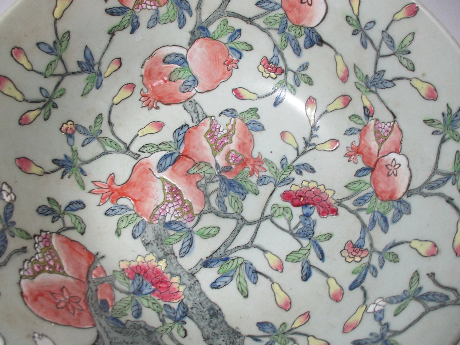 Vintage 1980s Chinese Pomegranate Bowl - 5