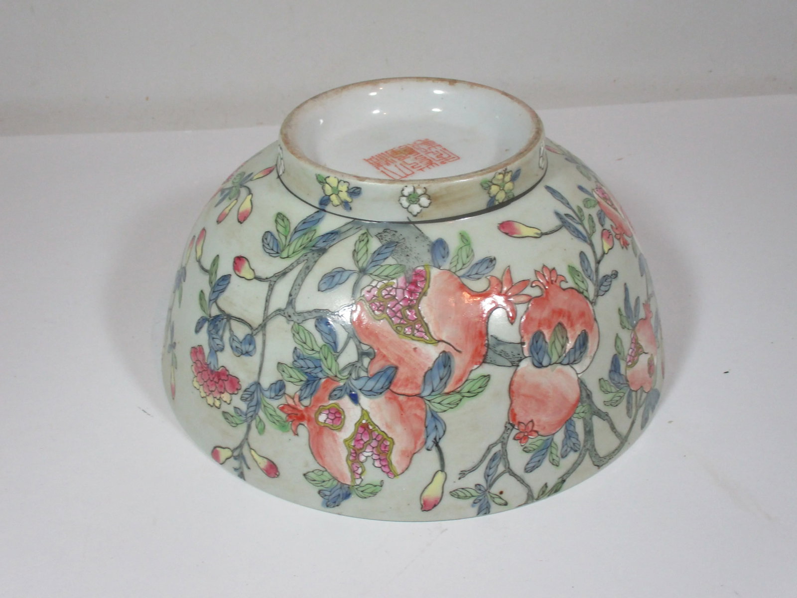 Vintage 1980s Chinese Pomegranate Bowl - 6