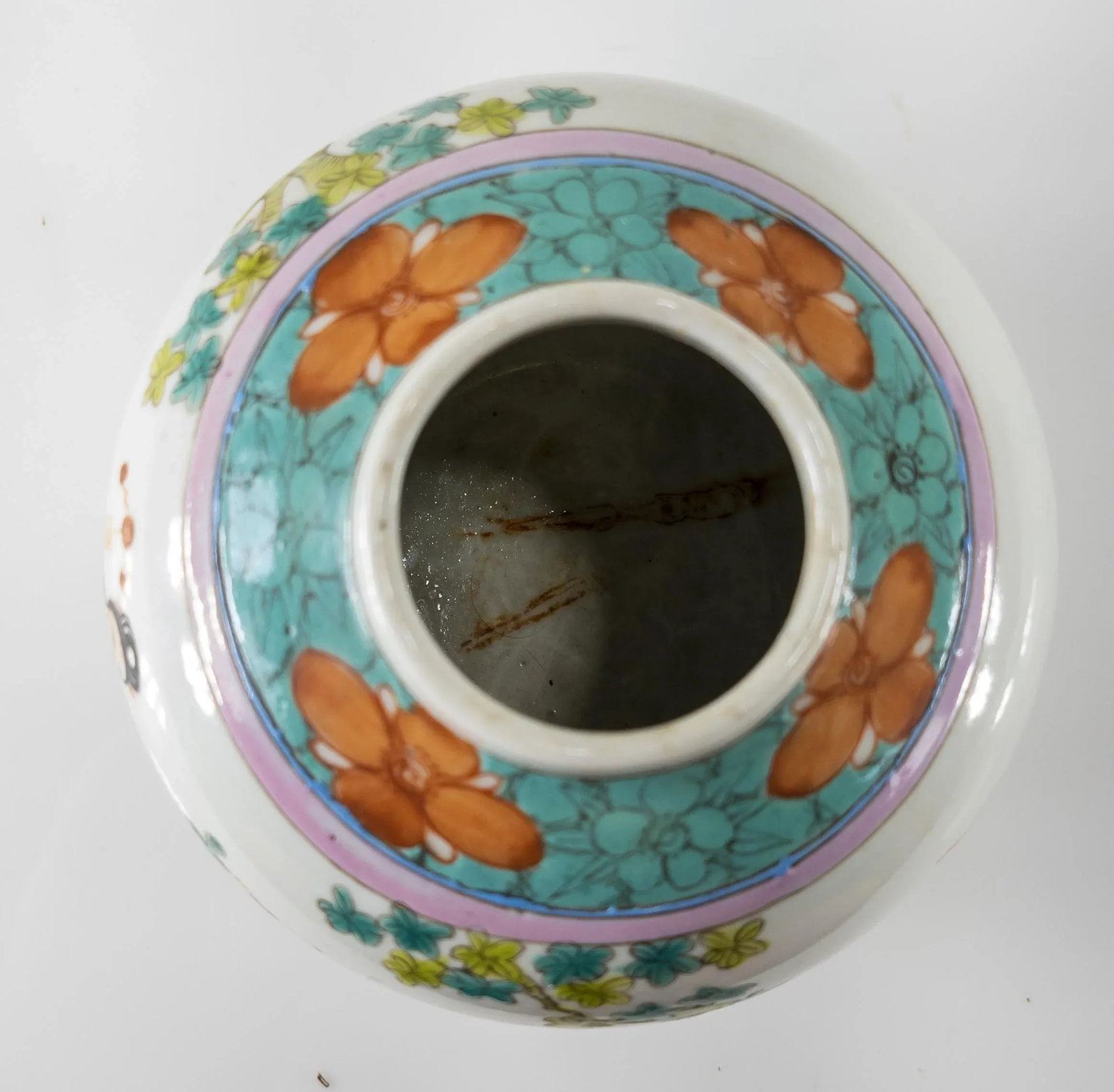 Chinese Chinoiserie Famille Rose Ginger Jar - 6