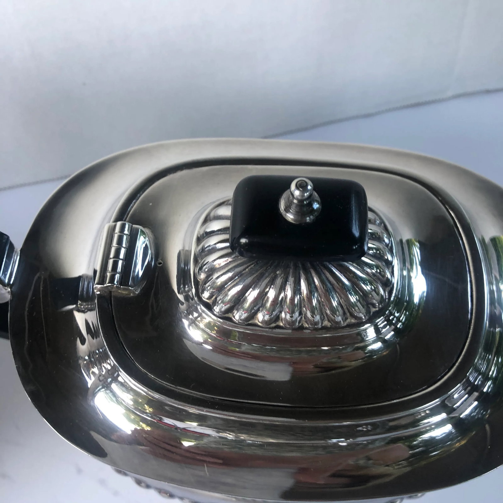 Antique Sheffield Silverplate Tea Set- 4 Pieces - 3