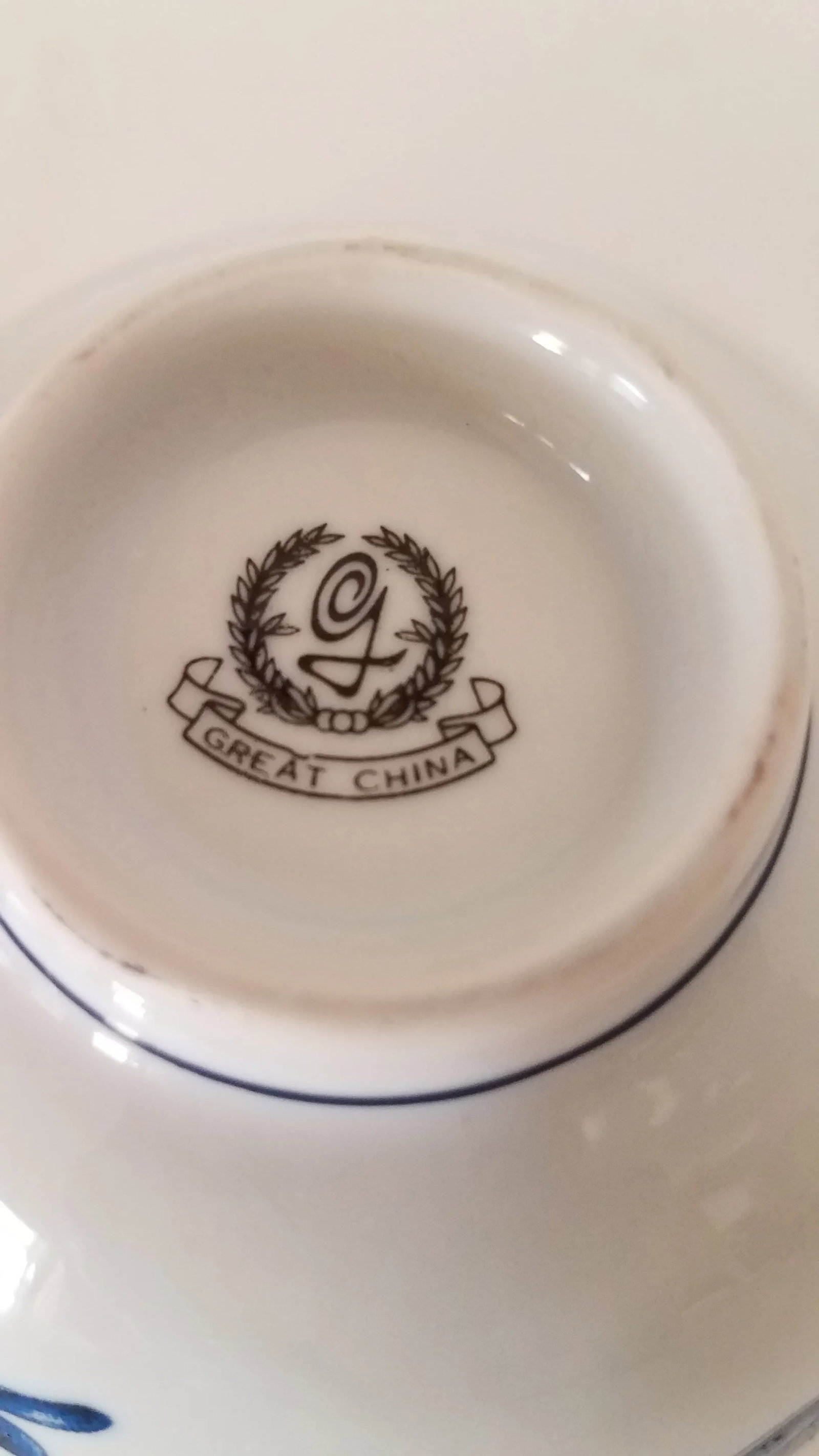 Vintage Great China Zhongdu Jingdez Porcelain Rice Bowls- Set of 4 - 6