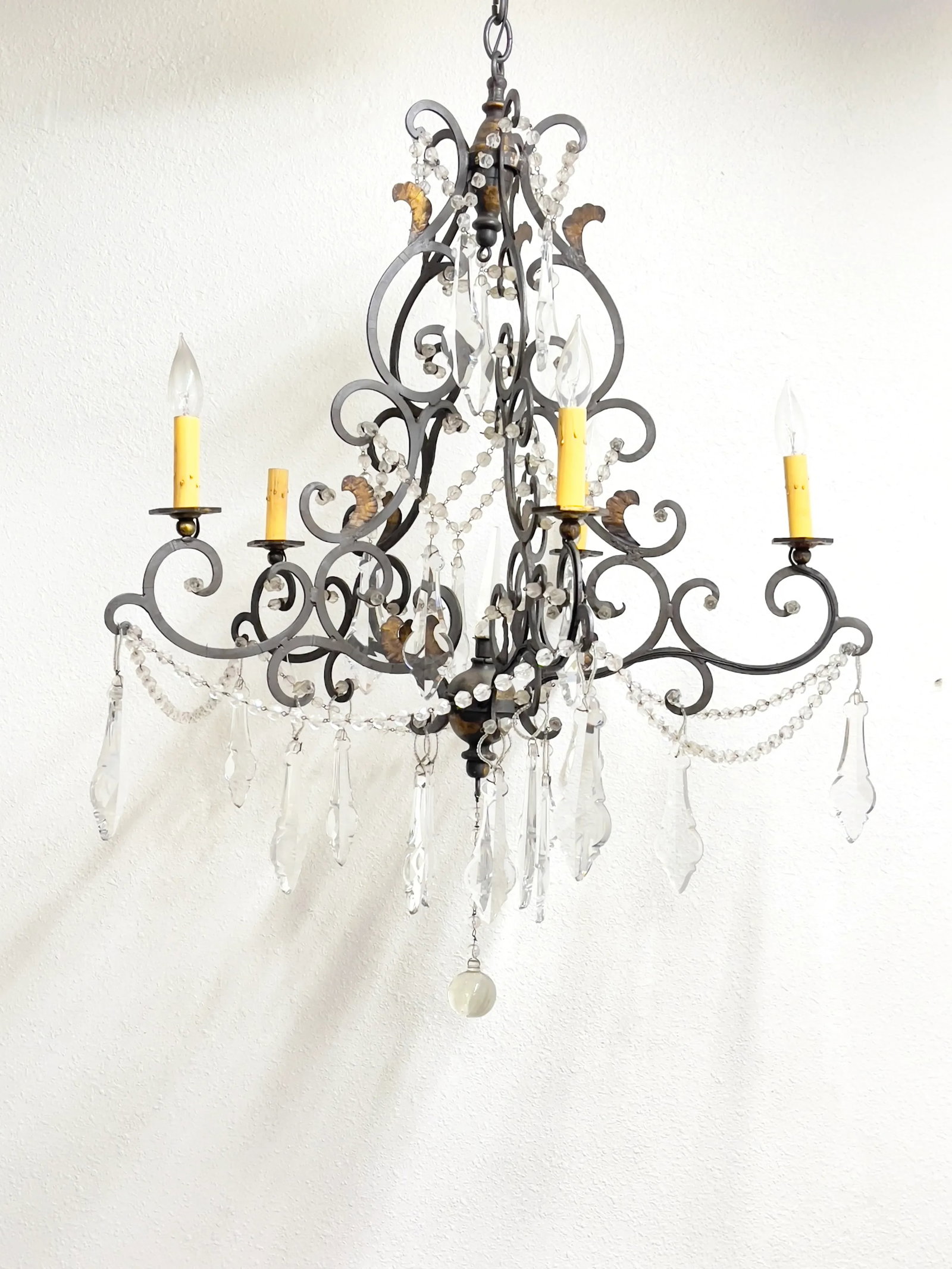 Vintage Iron Chandelier - 3