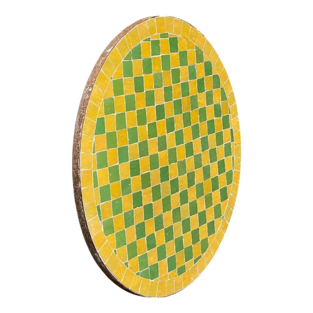 Moroccan Ceramic Tile Round Table Top - 2