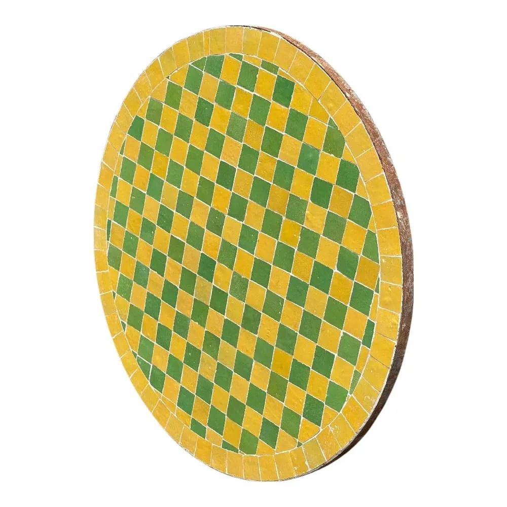 Moroccan Ceramic Tile Round Table Top - 3