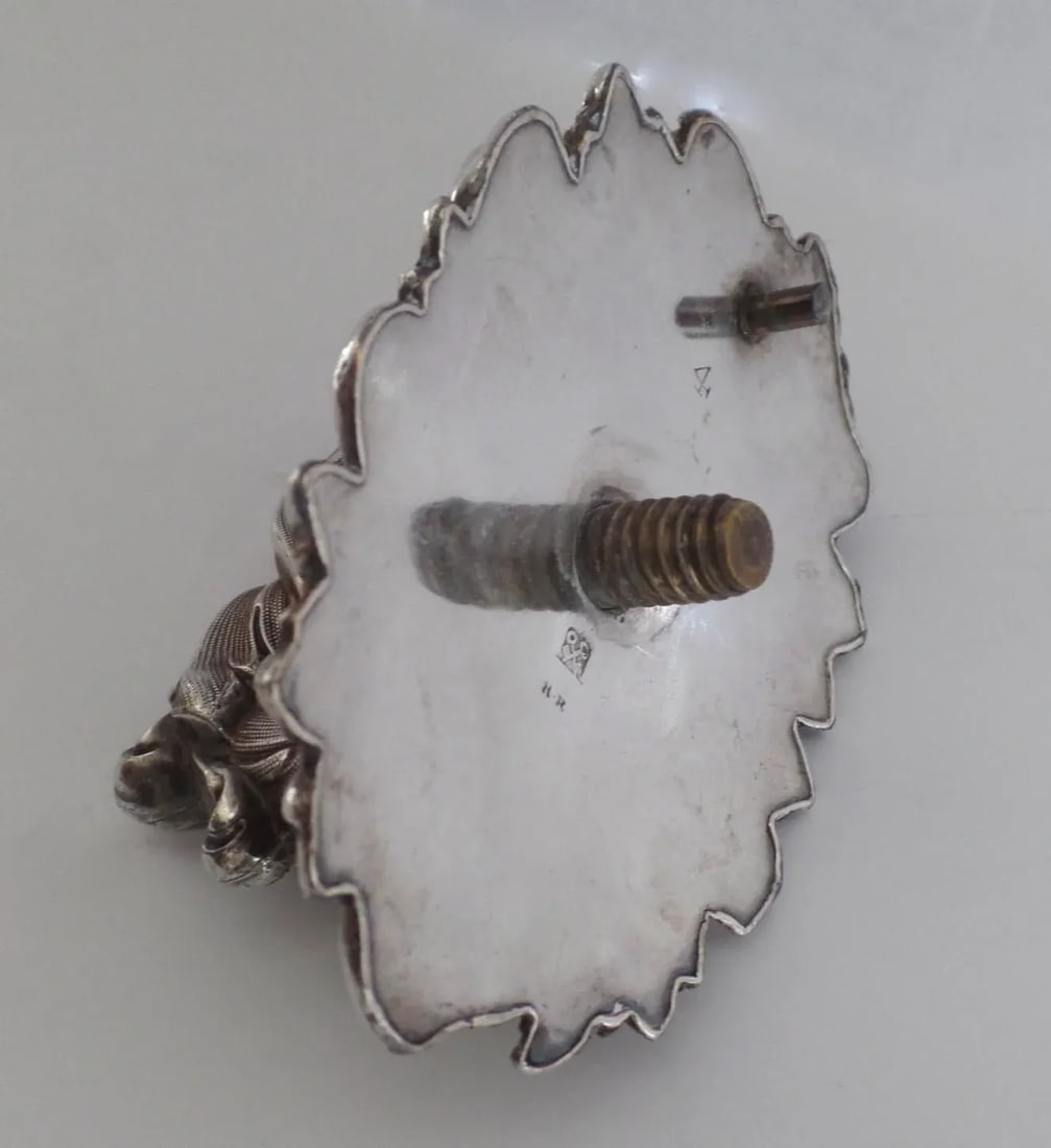 1830 English Sheffield Silver Meat Game Dome Armorial "Andros" - 8