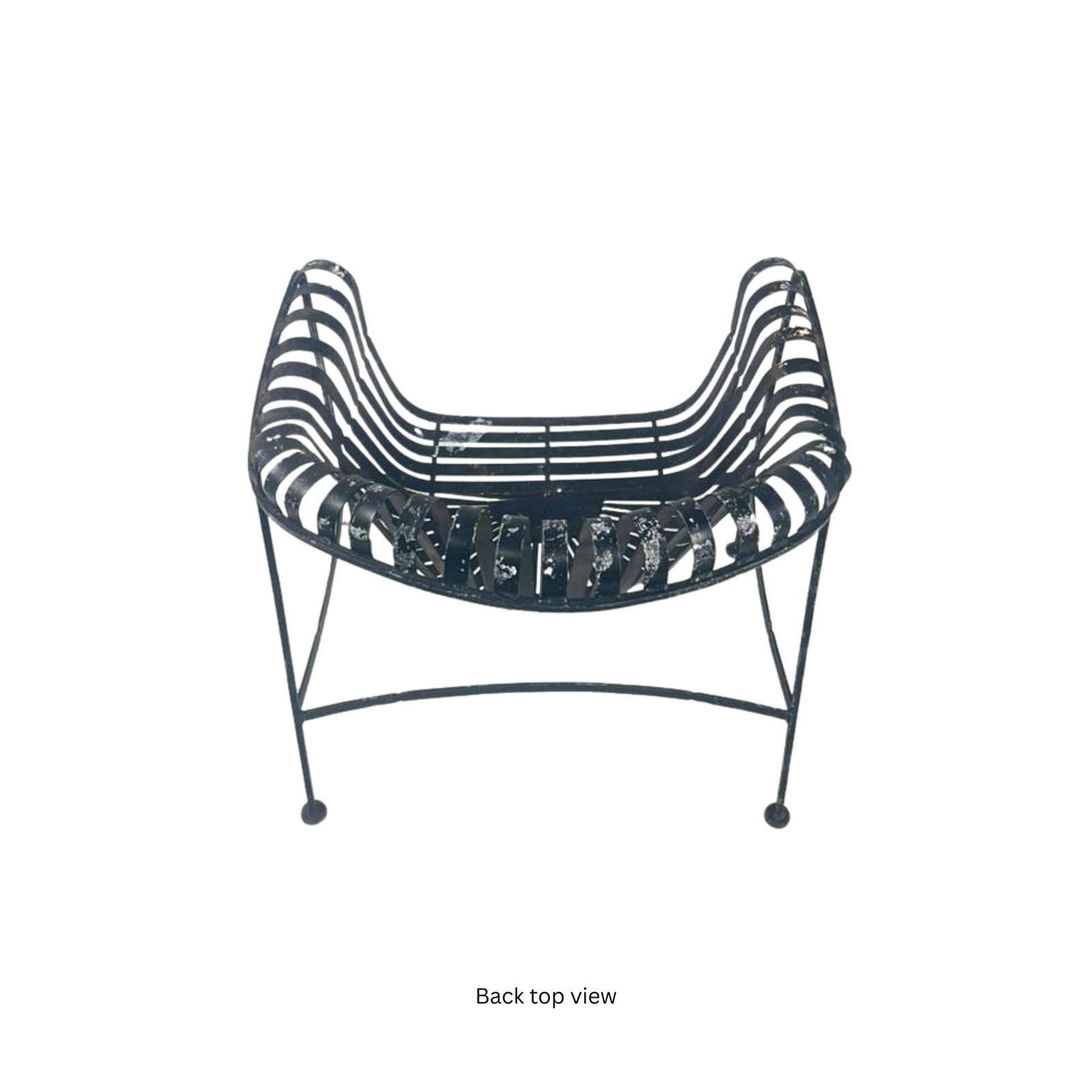 1950s Wrought Iron Patio Chair - 4