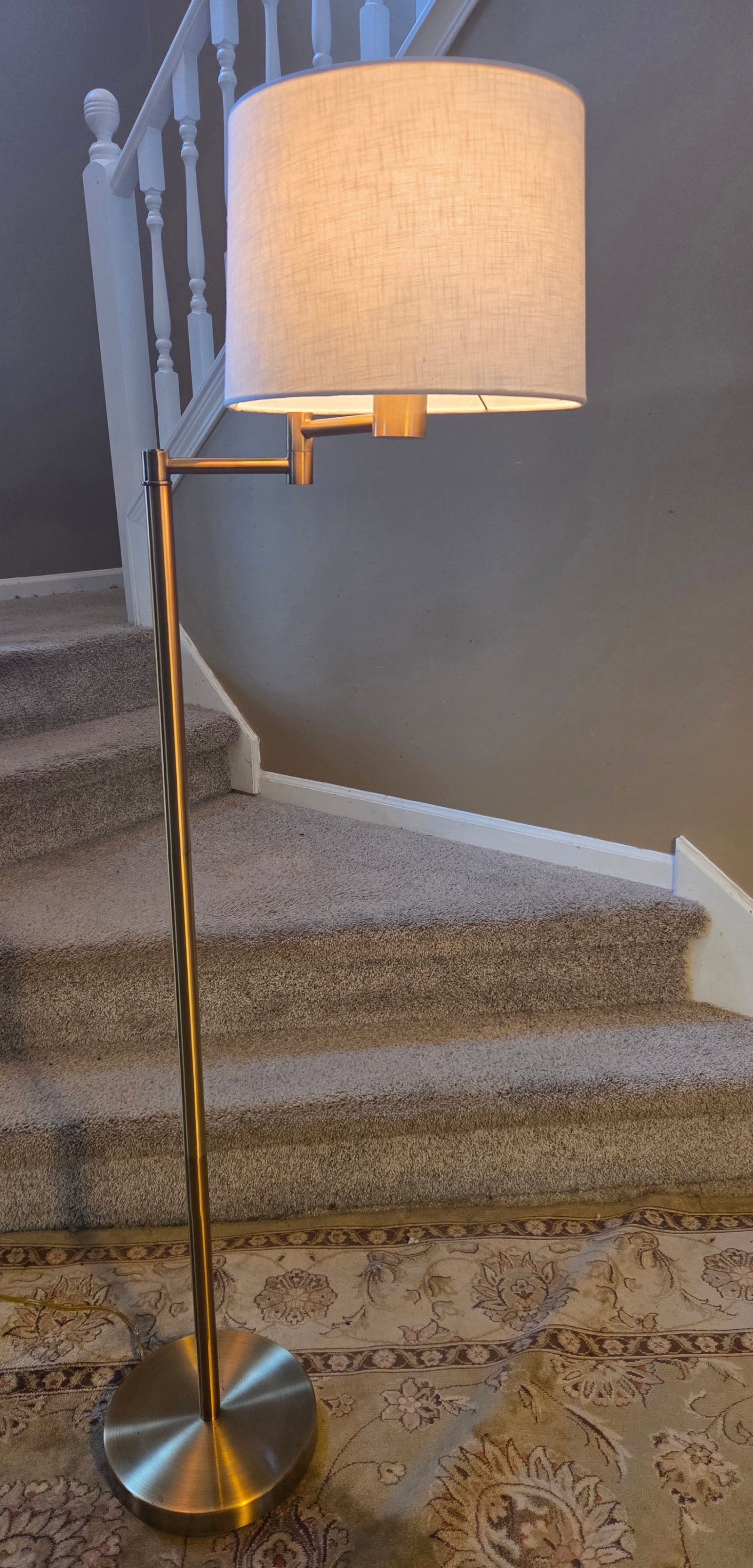 Ralph Lauren Brass Finish Articulated Swing Arm Floor Standing Lamp - 2