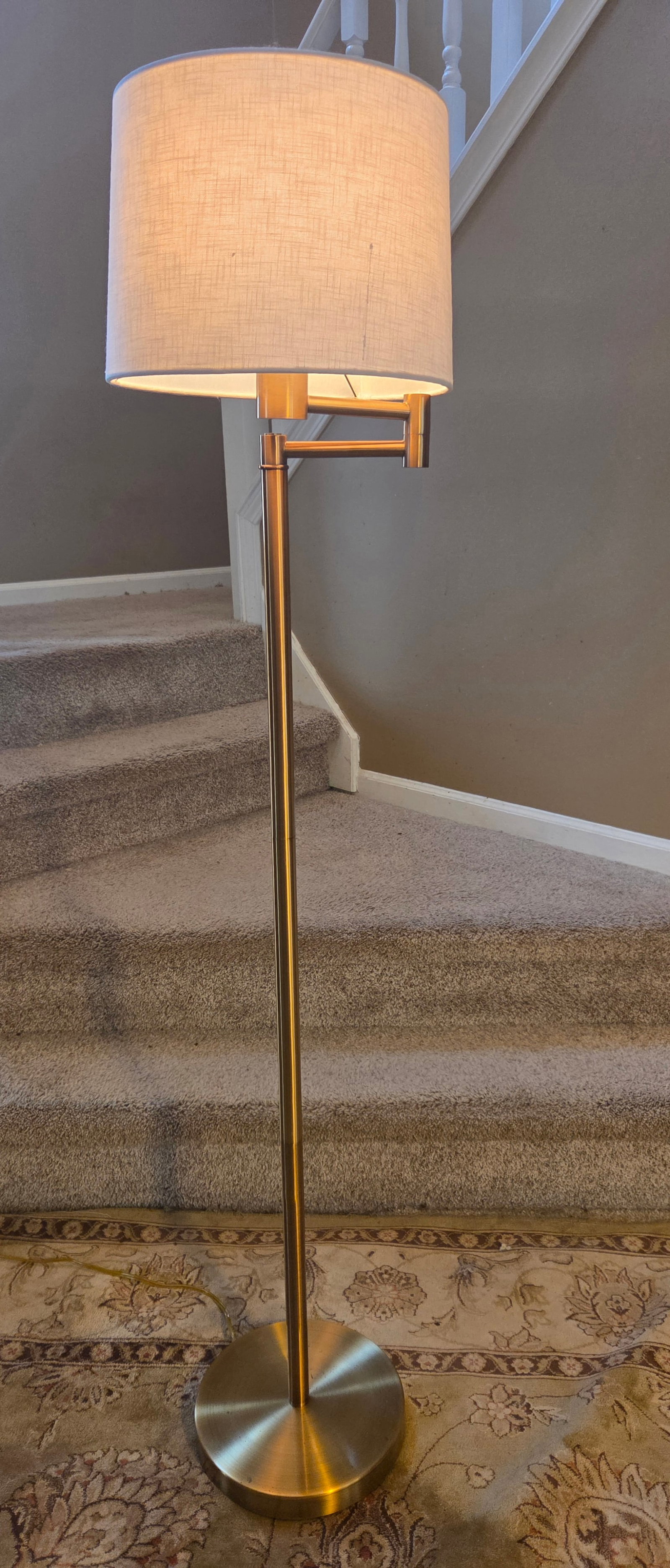 Ralph Lauren Brass Finish Articulated Swing Arm Floor Standing Lamp - 3