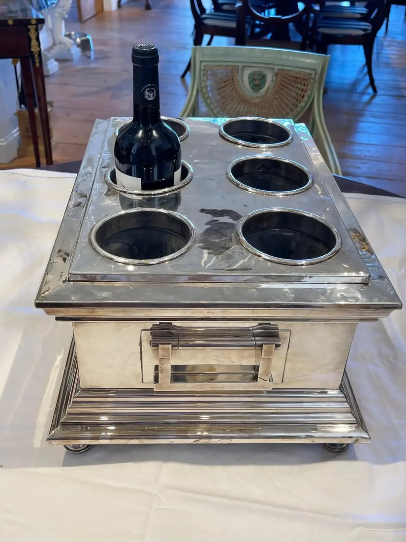 Early 19th Century Sheffield Silver Armorial Wine Cooler - 3