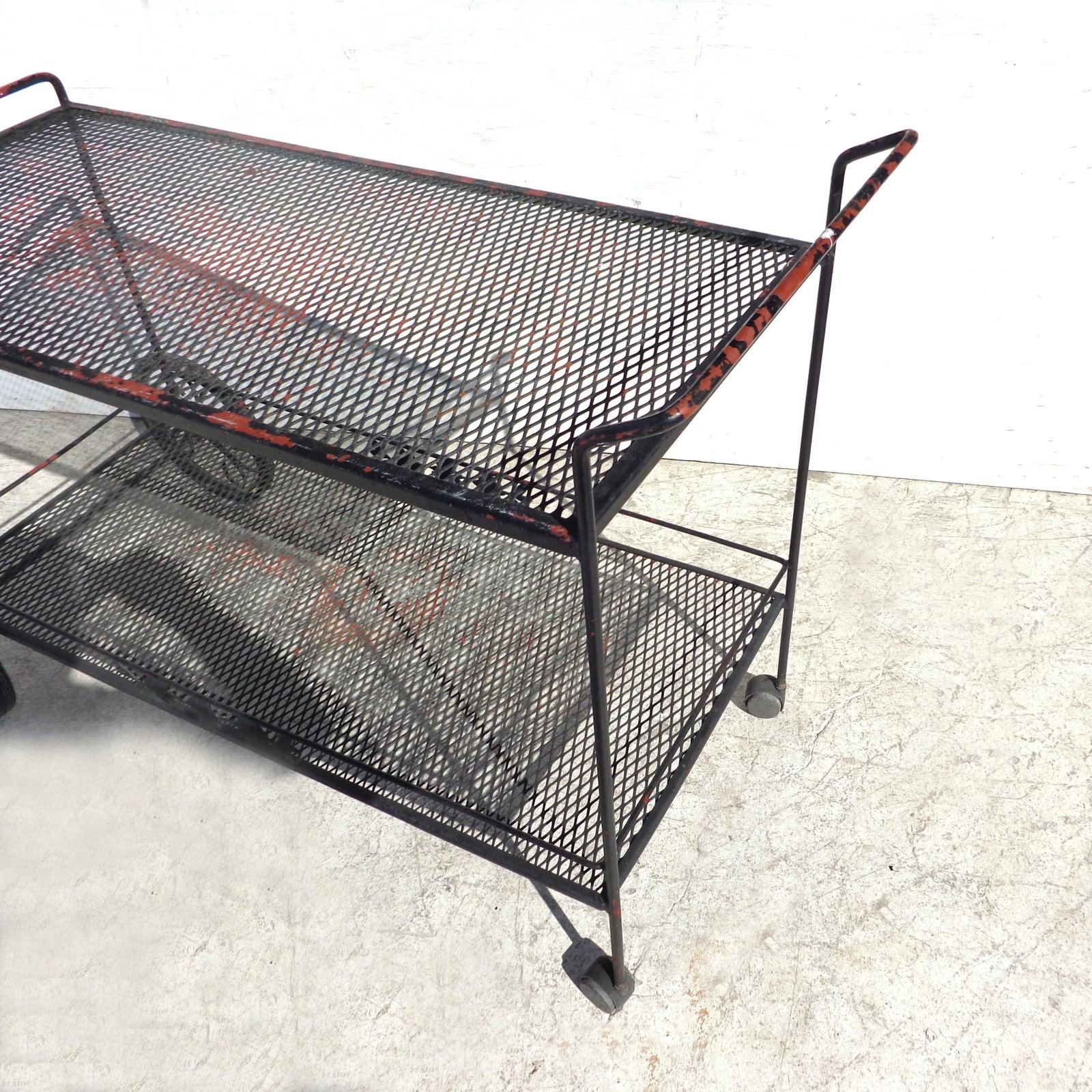 Woodard Wrought Iron Bar Serving Cart - 4
