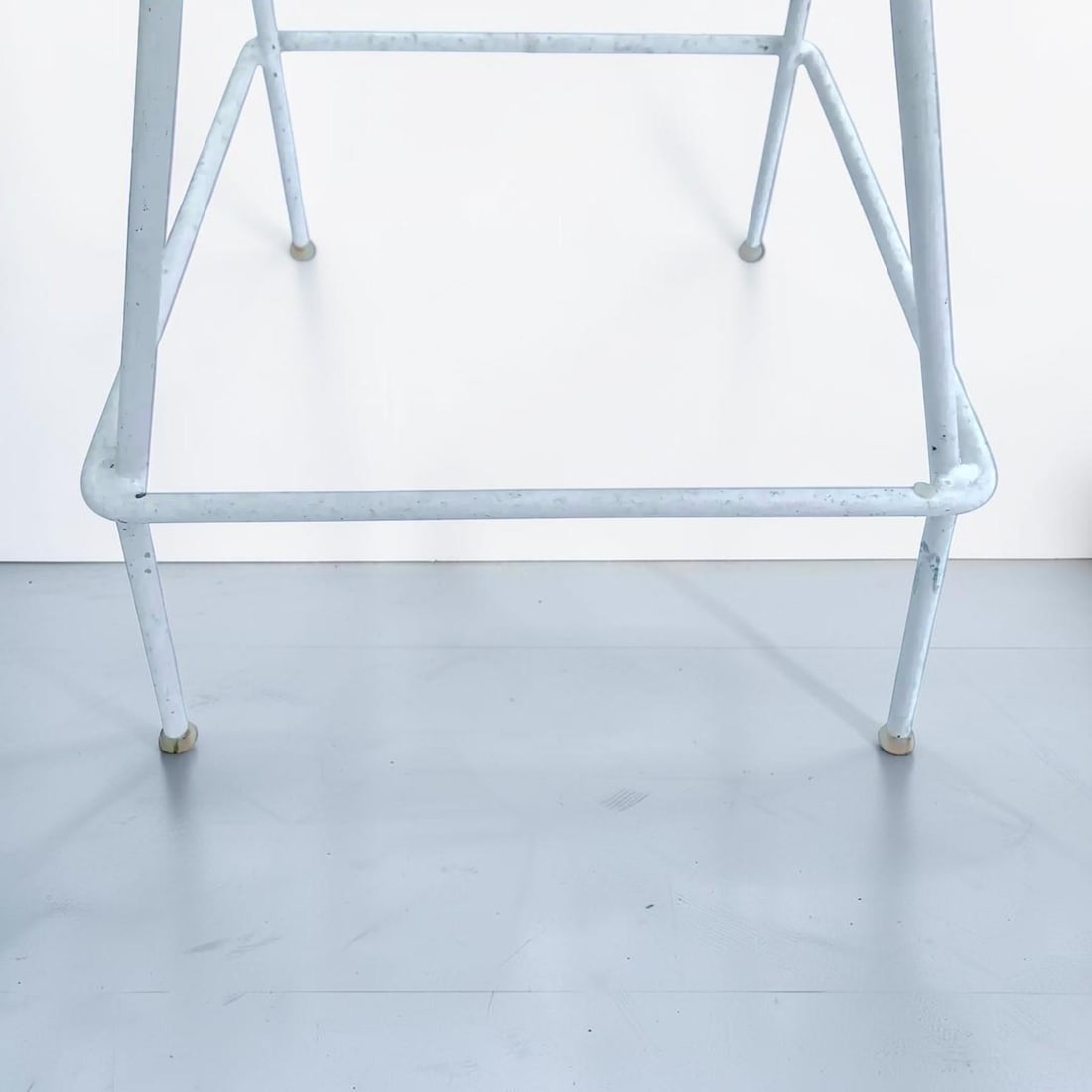 1960s Mid-Century Modern Wrought Iron Patio Barstools - Set of 4 - 9