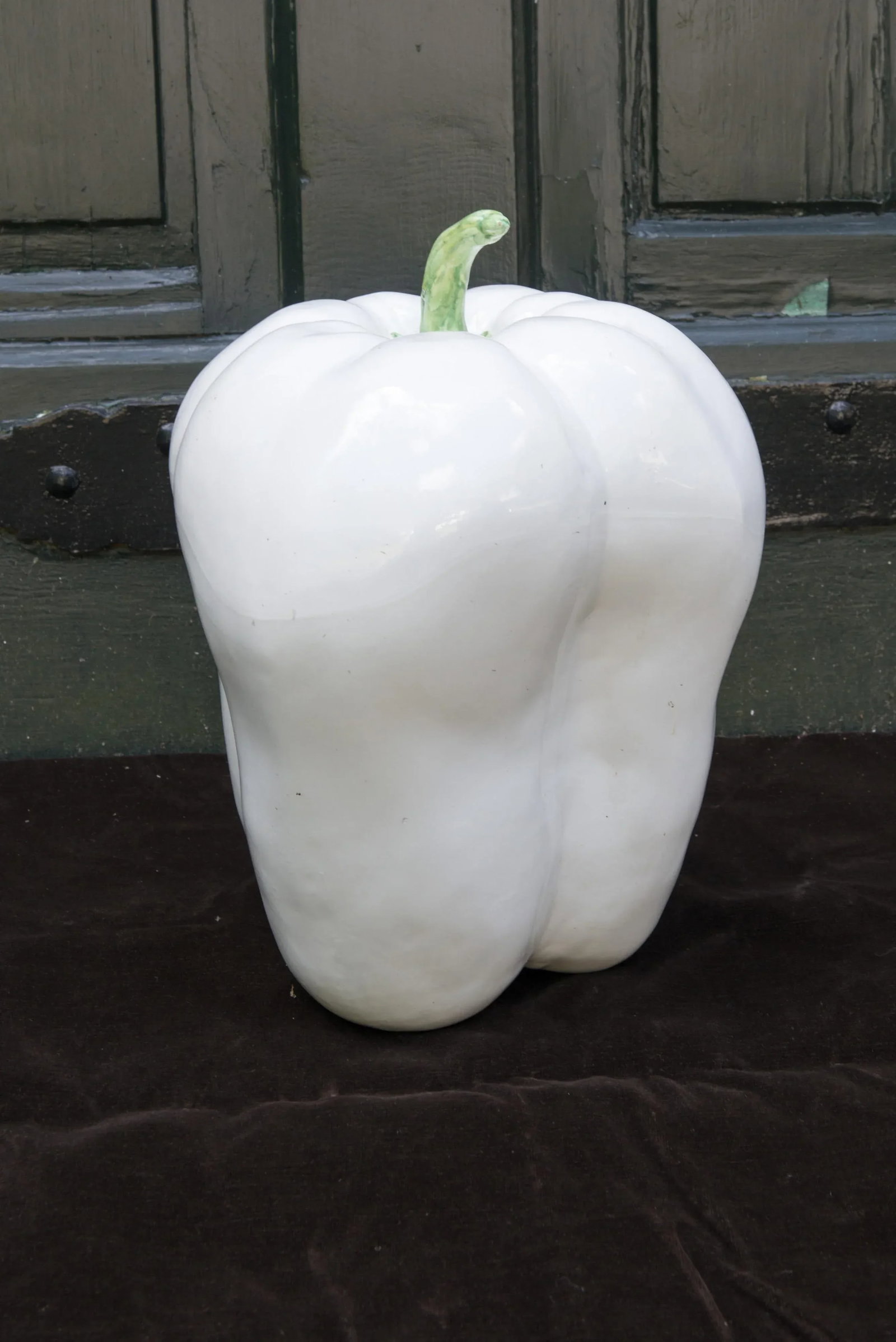 1970s Large White Ceramic Pepper - 2