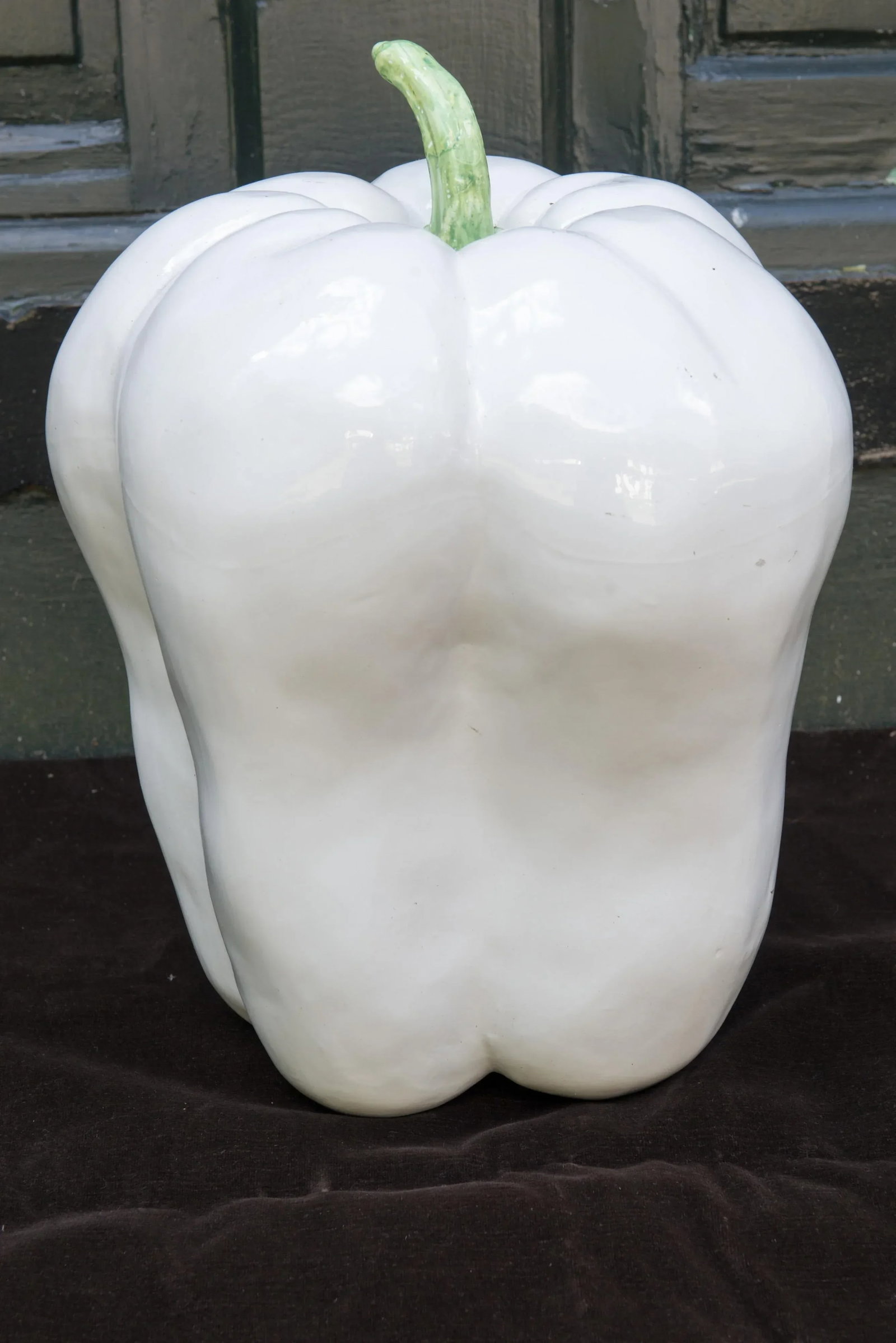 1970s Large White Ceramic Pepper - 6