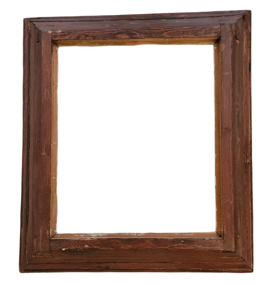 Antique Russian 24k Plt Wooden Frame - 3