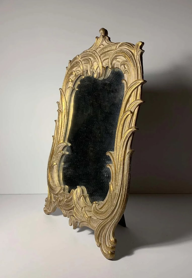 Hollywood Regency Vintage Table Top Vanity Mirror by Syroco - 3