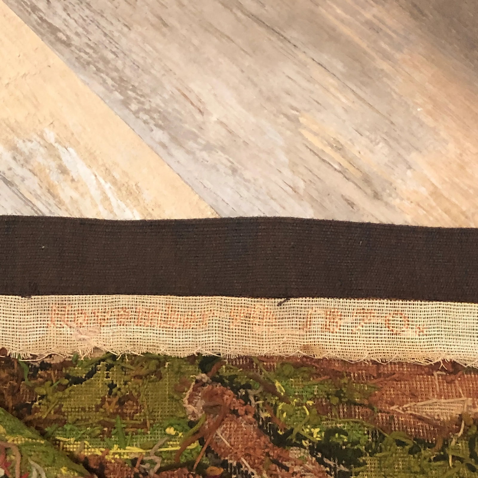 Late 19th Century Needlepoint Tapestry of Scotland Mourning - 5
