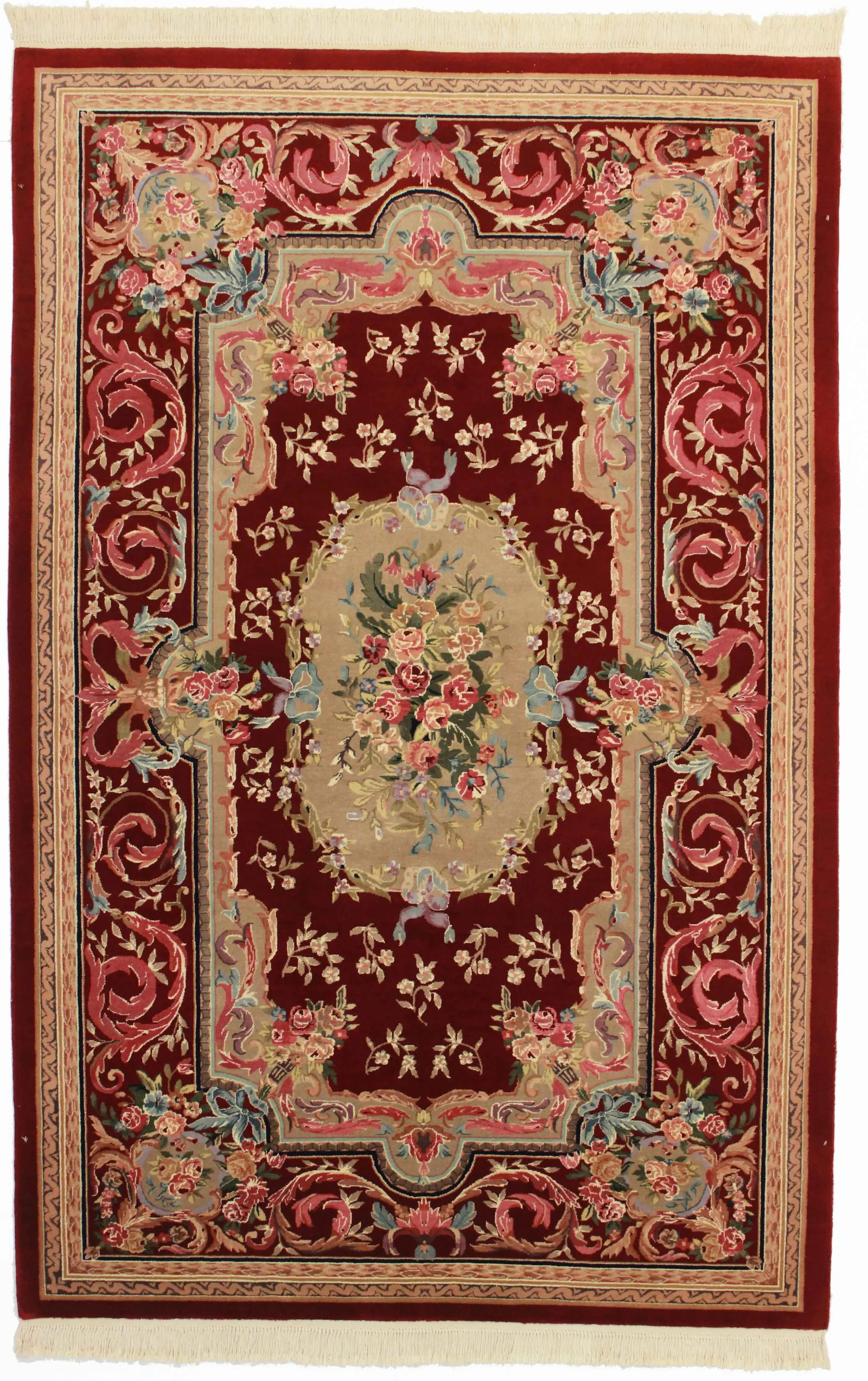 Chinese Hand-Knotted Wool Rug - 5'9" X 8'9" (1 of 2)
