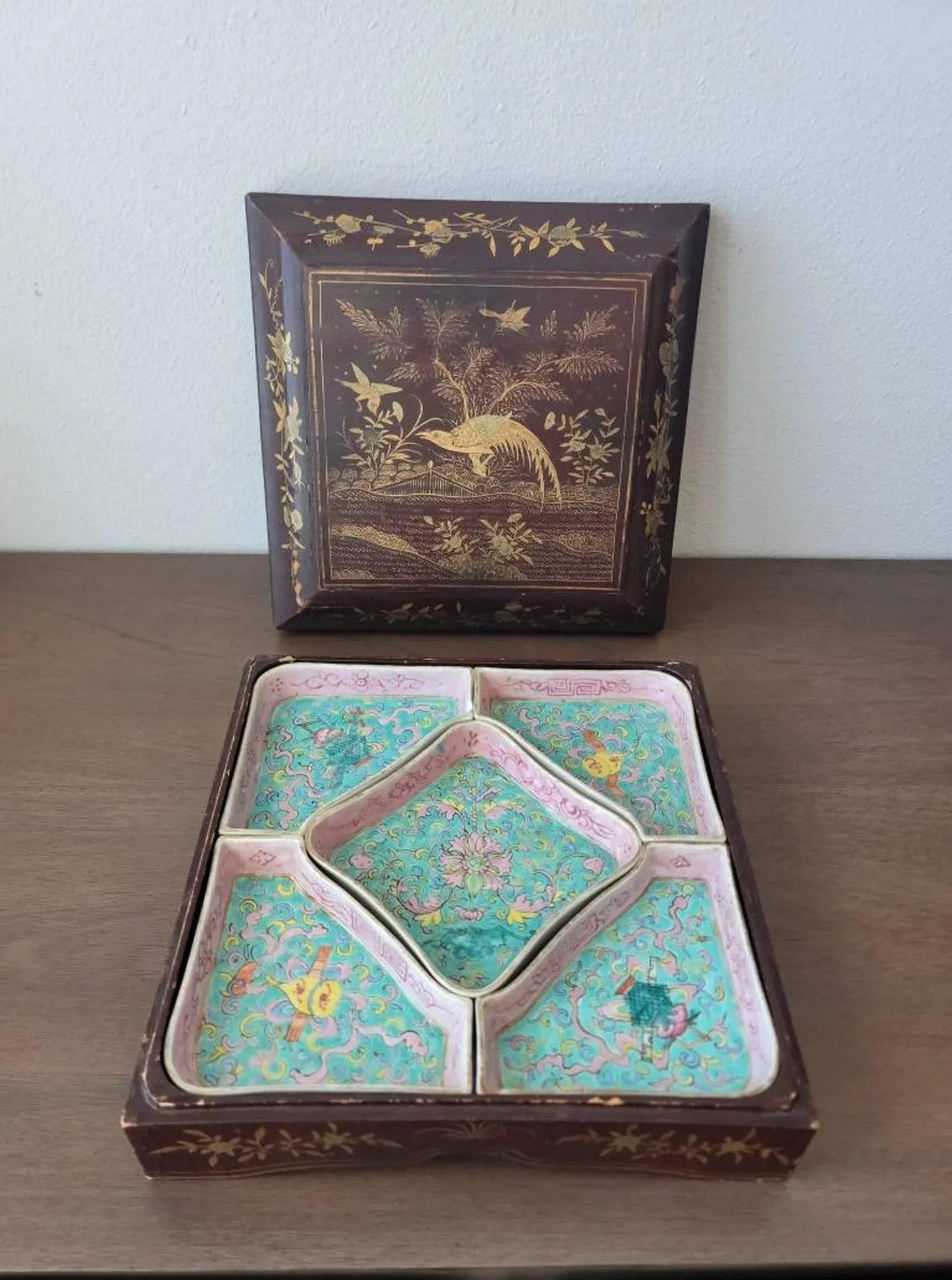 Antique Chinese Famille Rose Porcelain Sweetmeat Dishes - 11
