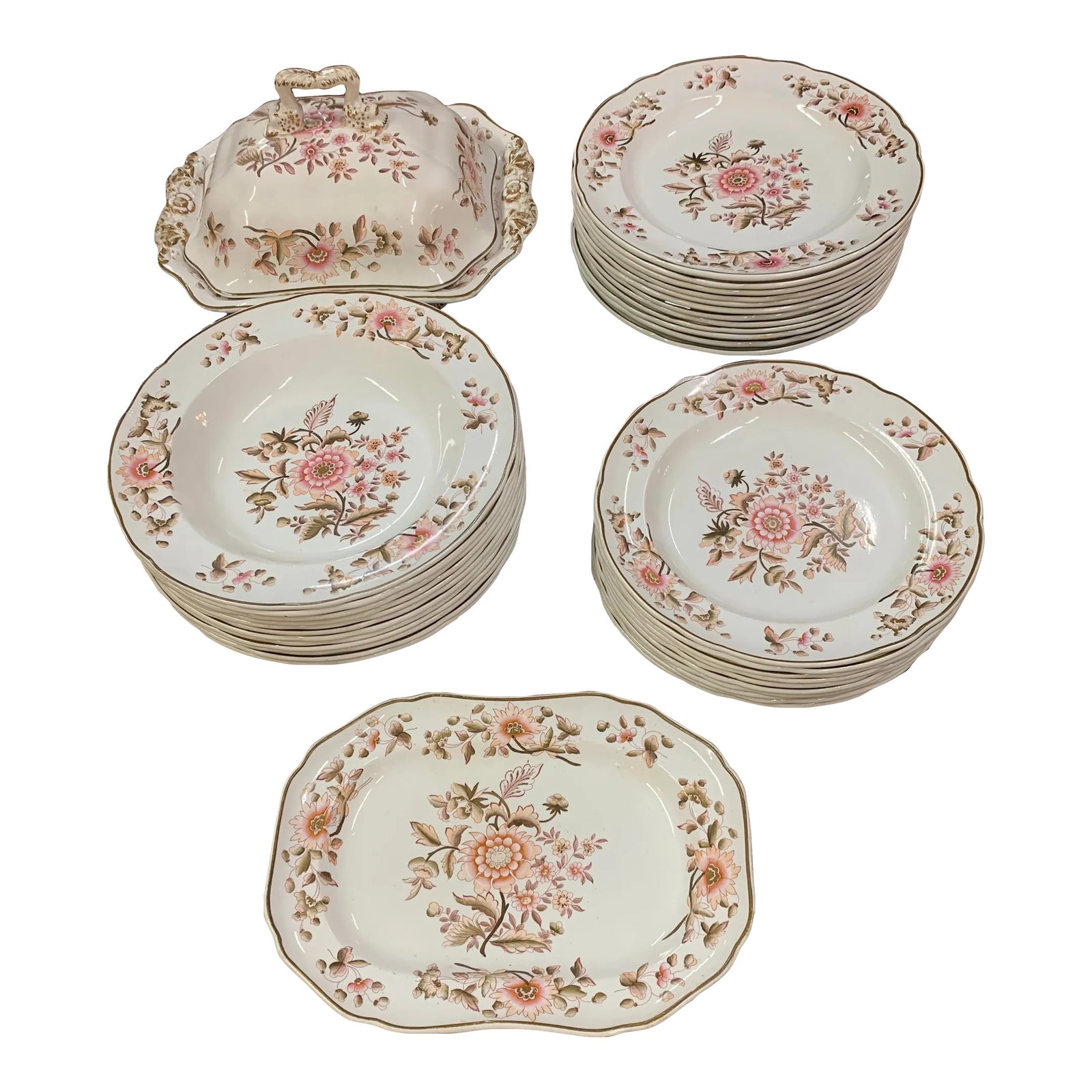 1832 Spode Pattern 5168 Dinner Service- 35Pieces (1 of 11)