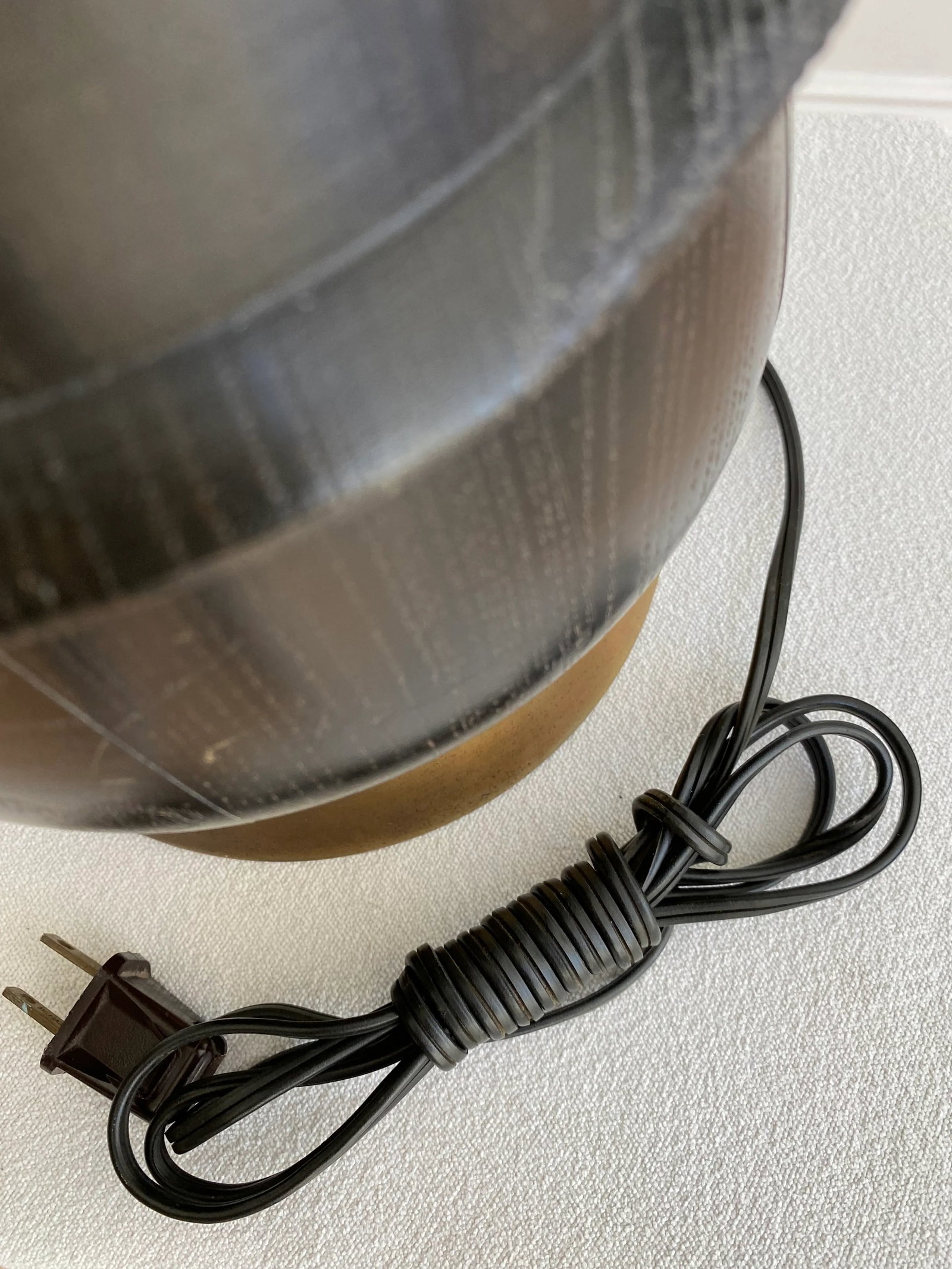 Mid Century Modern Ebonized Table Lamp - 10