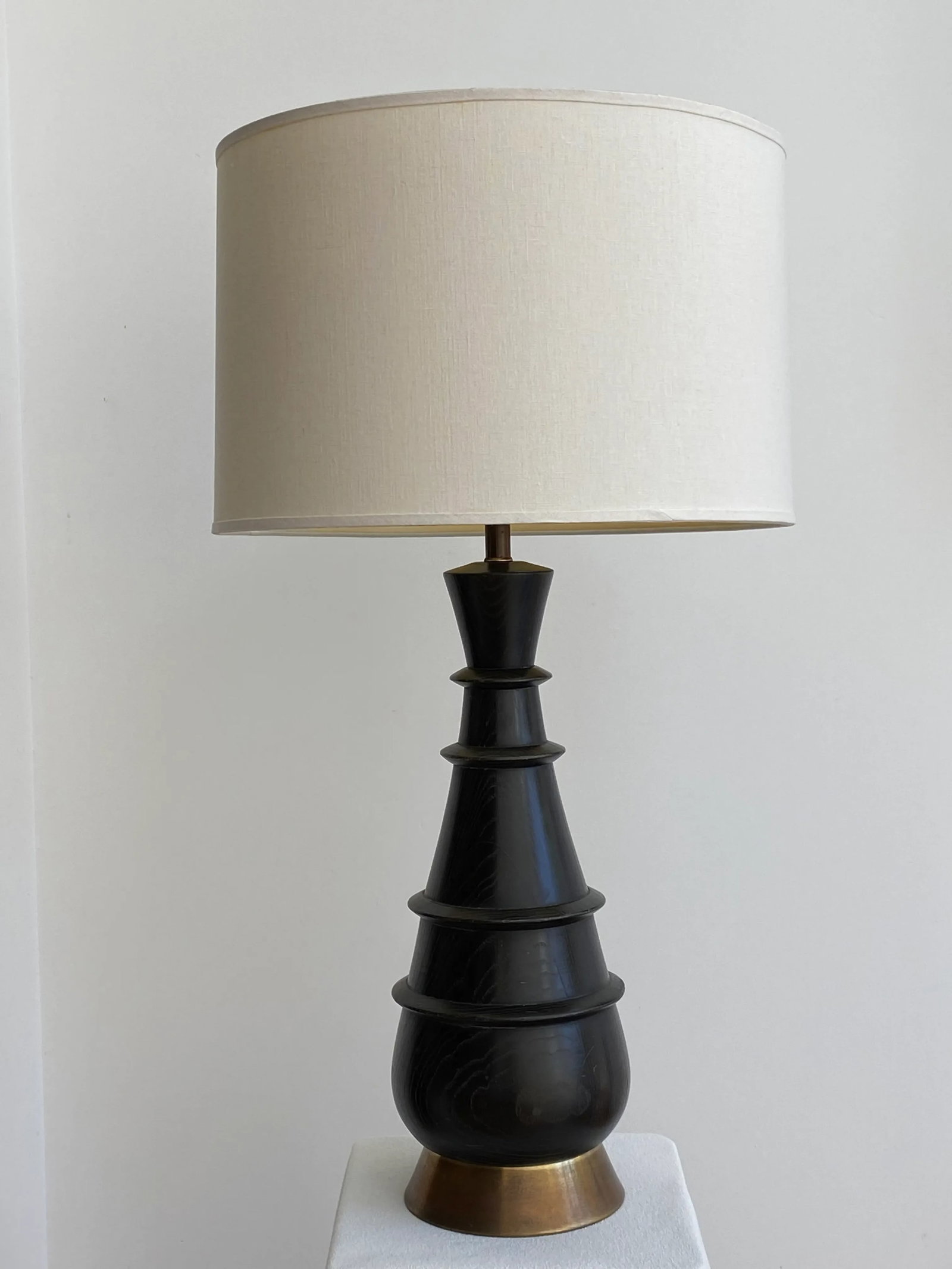 Mid Century Modern Ebonized Table Lamp - 13