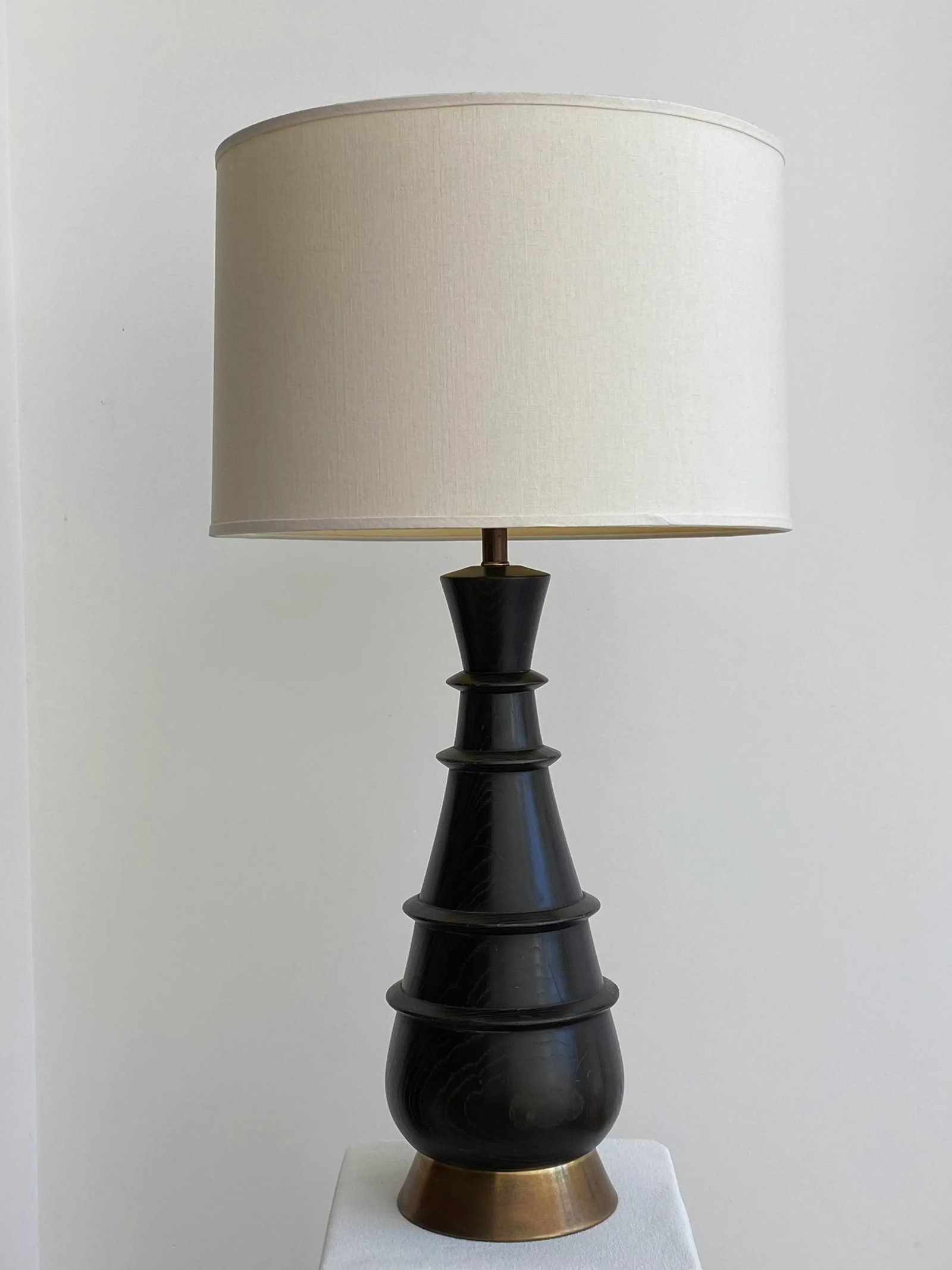 Mid Century Modern Ebonized Table Lamp - 2