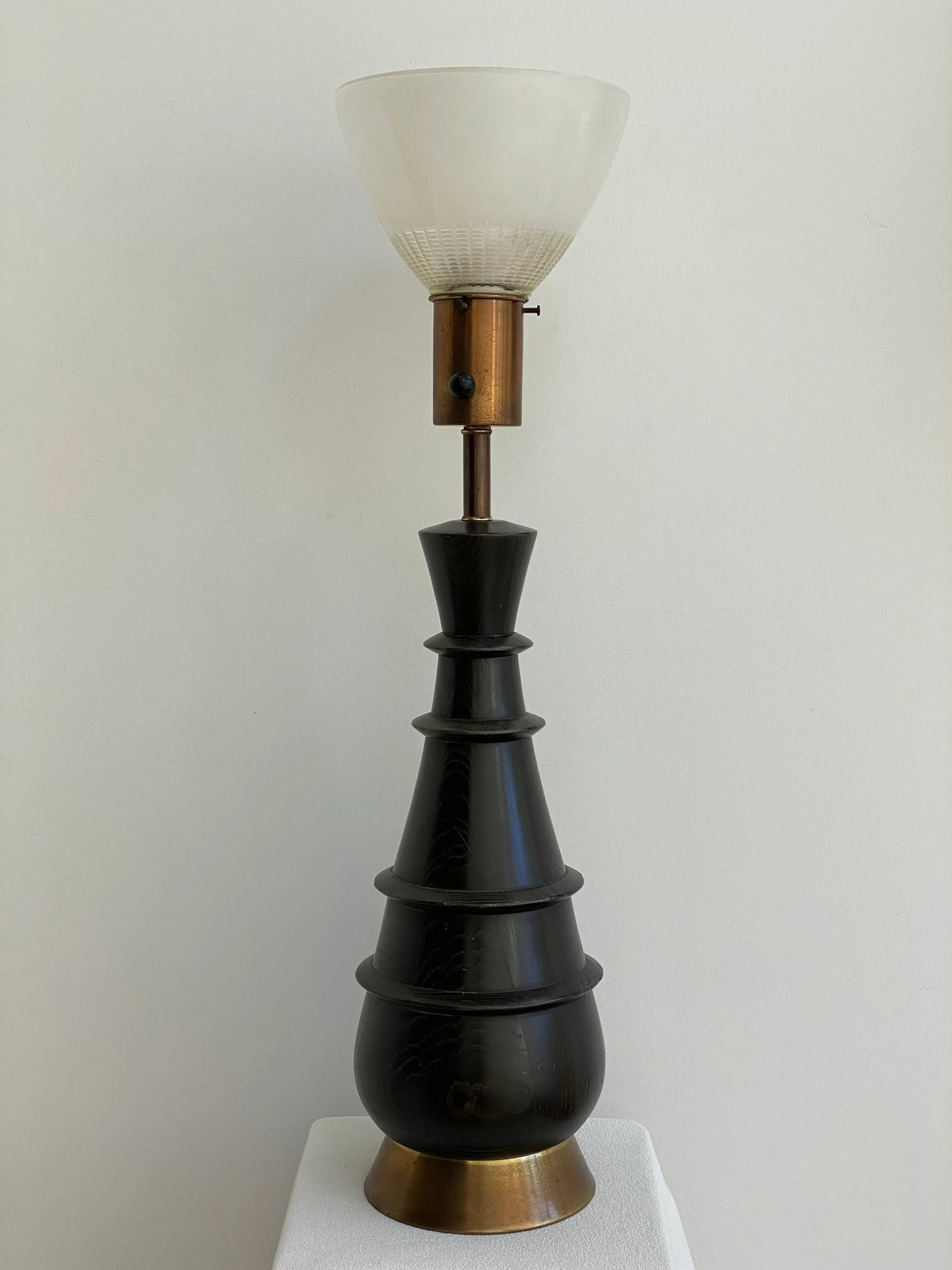 Mid Century Modern Ebonized Table Lamp - 4