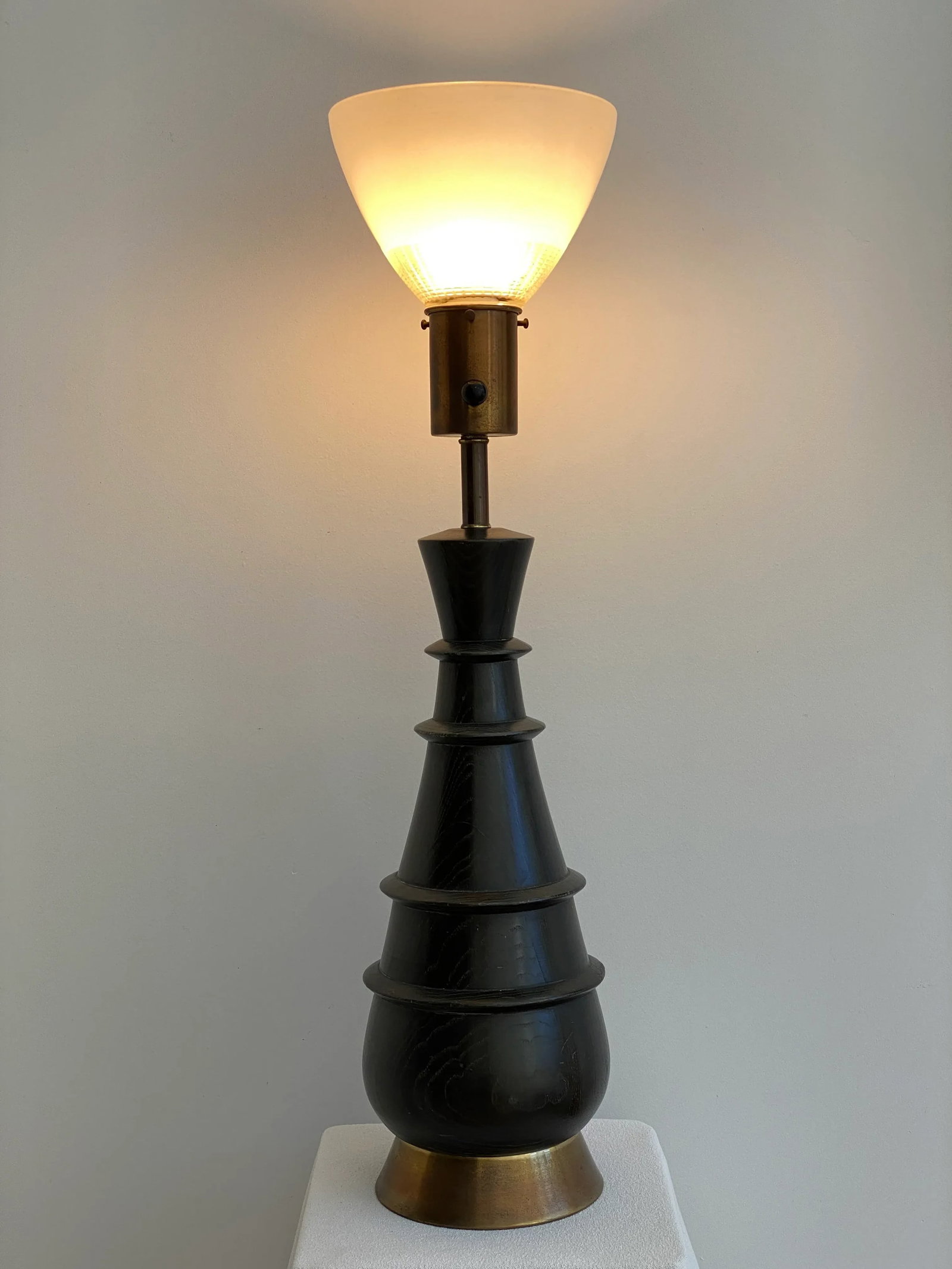 Mid Century Modern Ebonized Table Lamp - 5