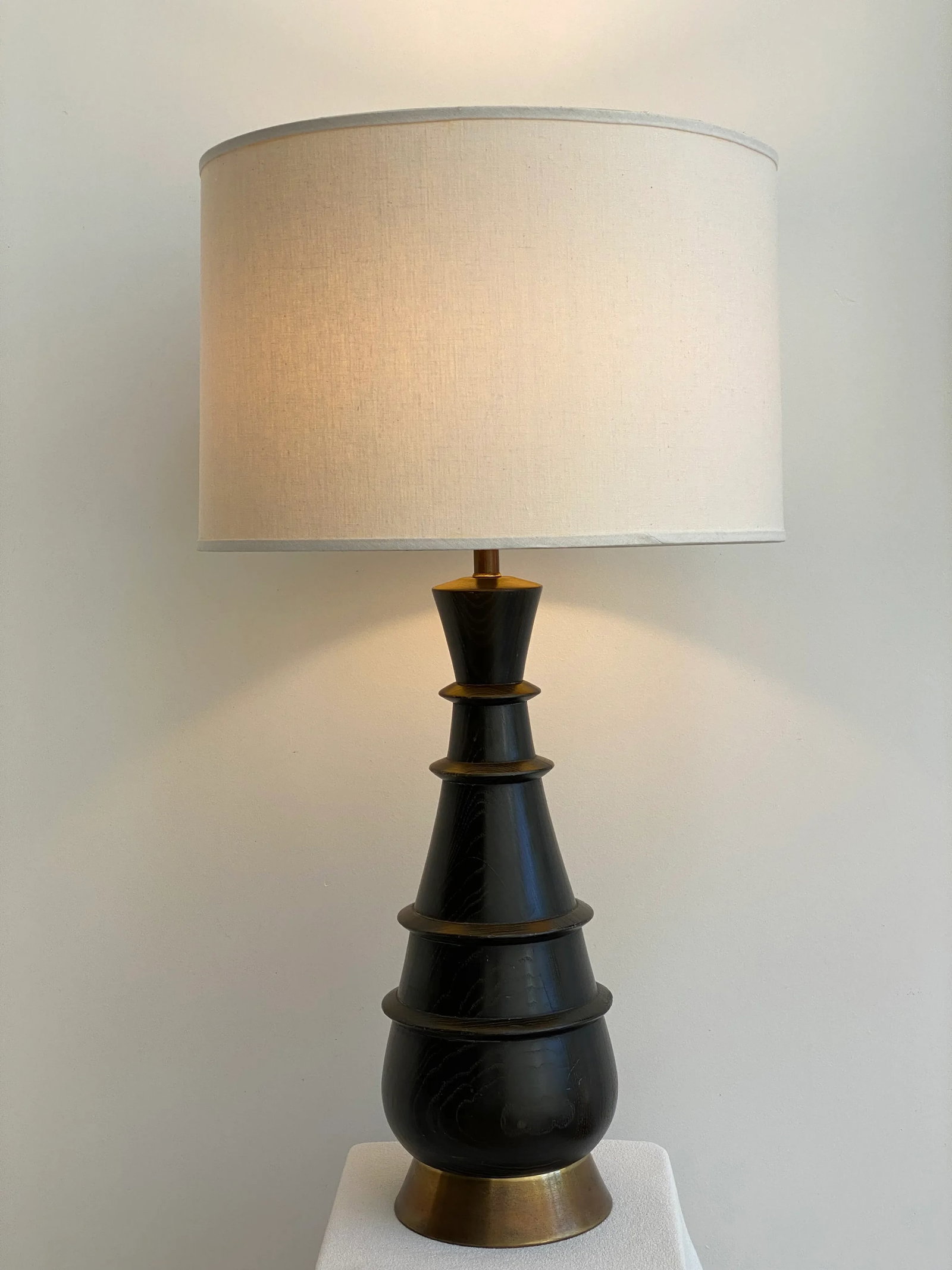 Mid Century Modern Ebonized Table Lamp - 6