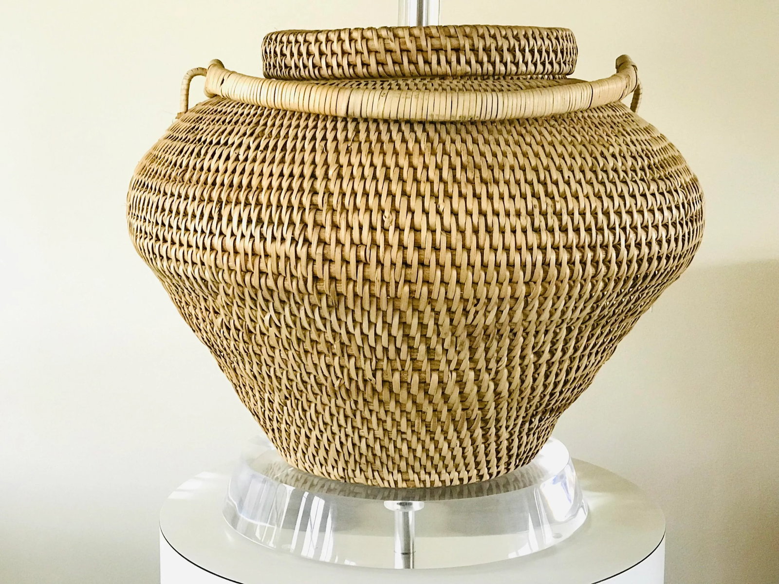 1980's Steve Chase Basket Lamp - 2