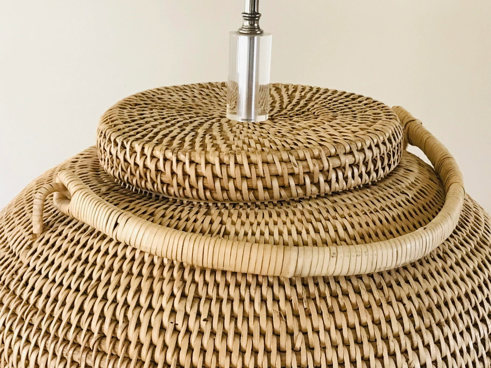 1980's Steve Chase Basket Lamp - 6