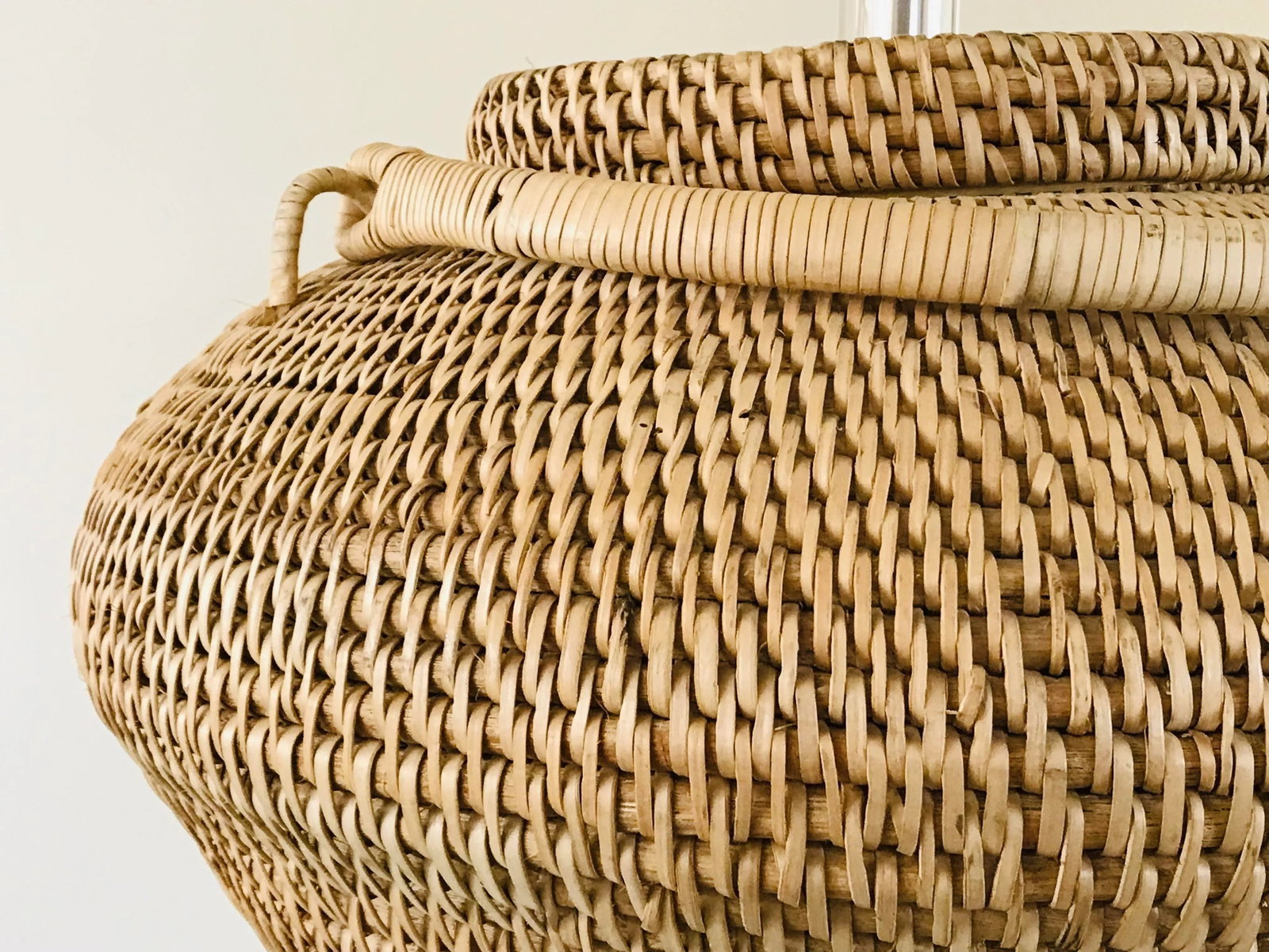 1980's Steve Chase Basket Lamp - 7