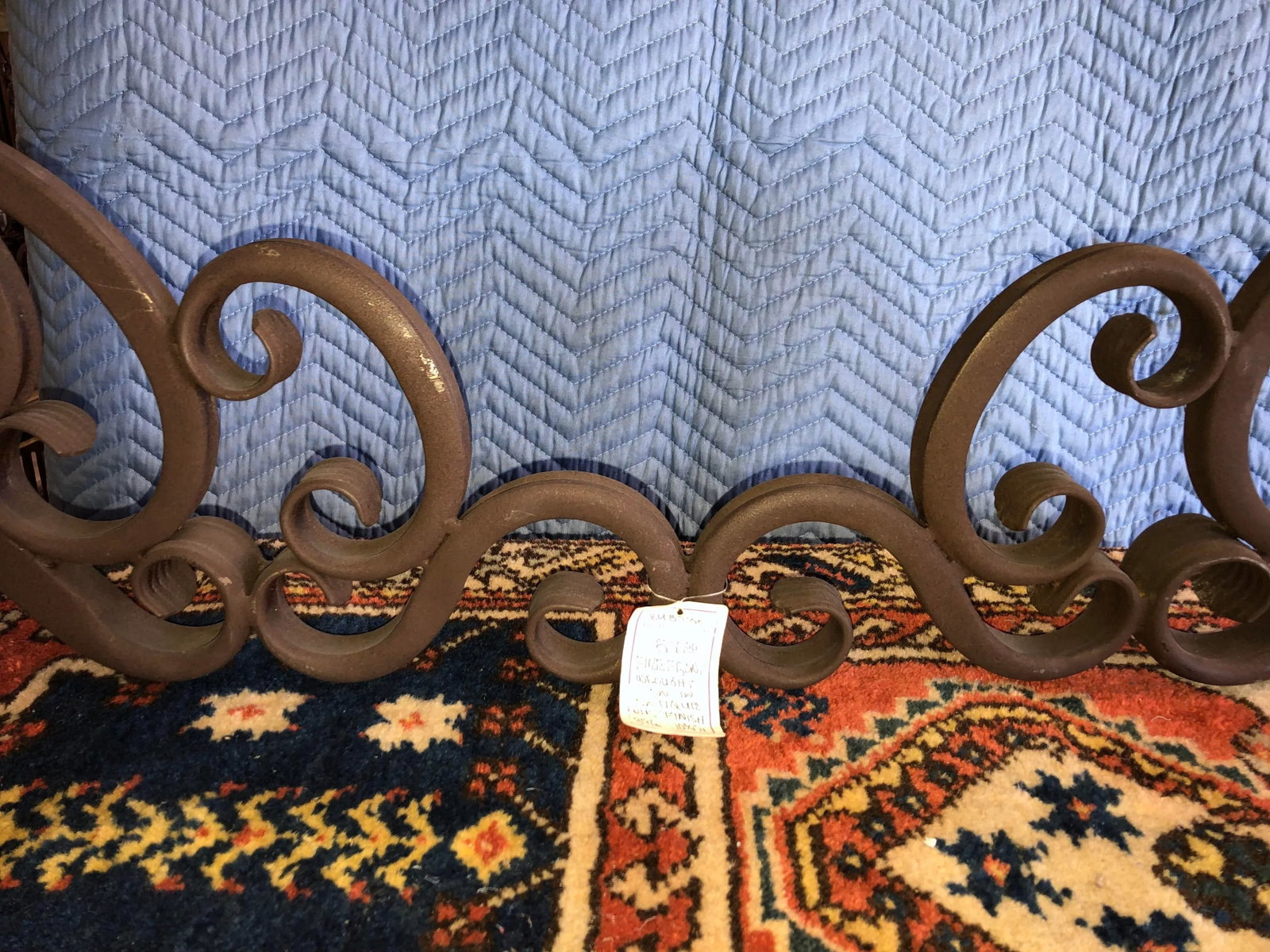 Early 20th Century Wrought Iron Fireplace Front - 5