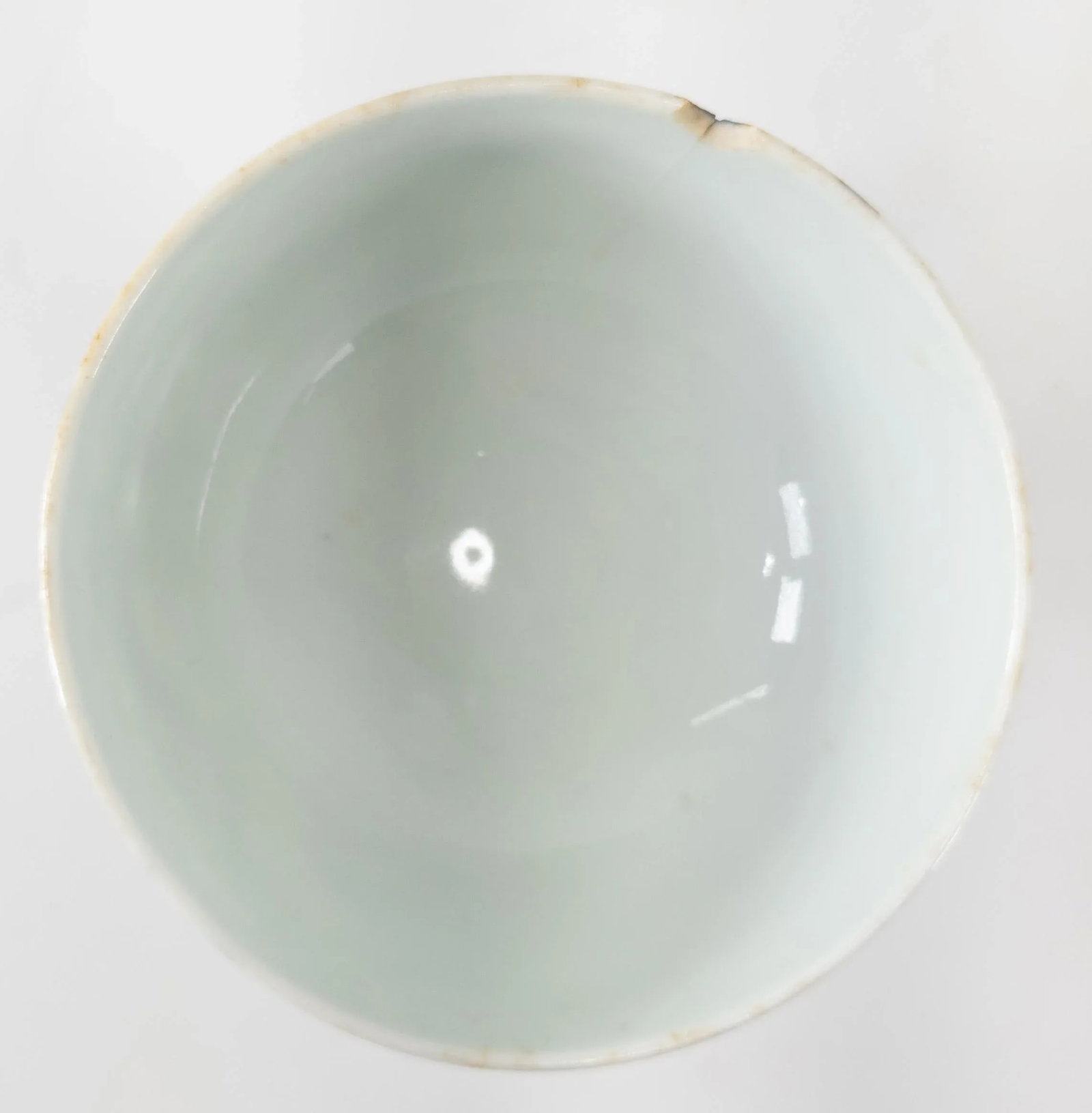 19th Century Chinese Blue and White Dragon Stemcup as Is - 8