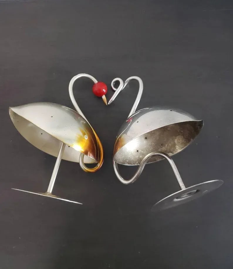 Vintage Napier American Art Deco Moderne Swan Barware - 10