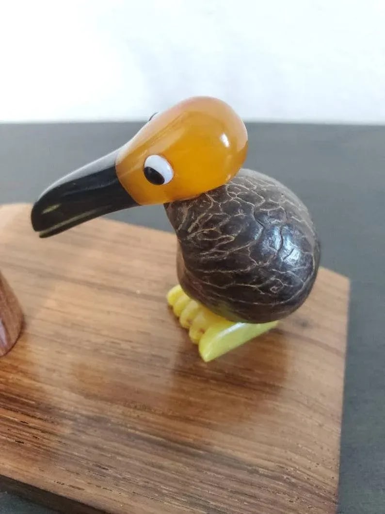 French Art Deco Bird Mounted Cocktail Stick Holder - 5