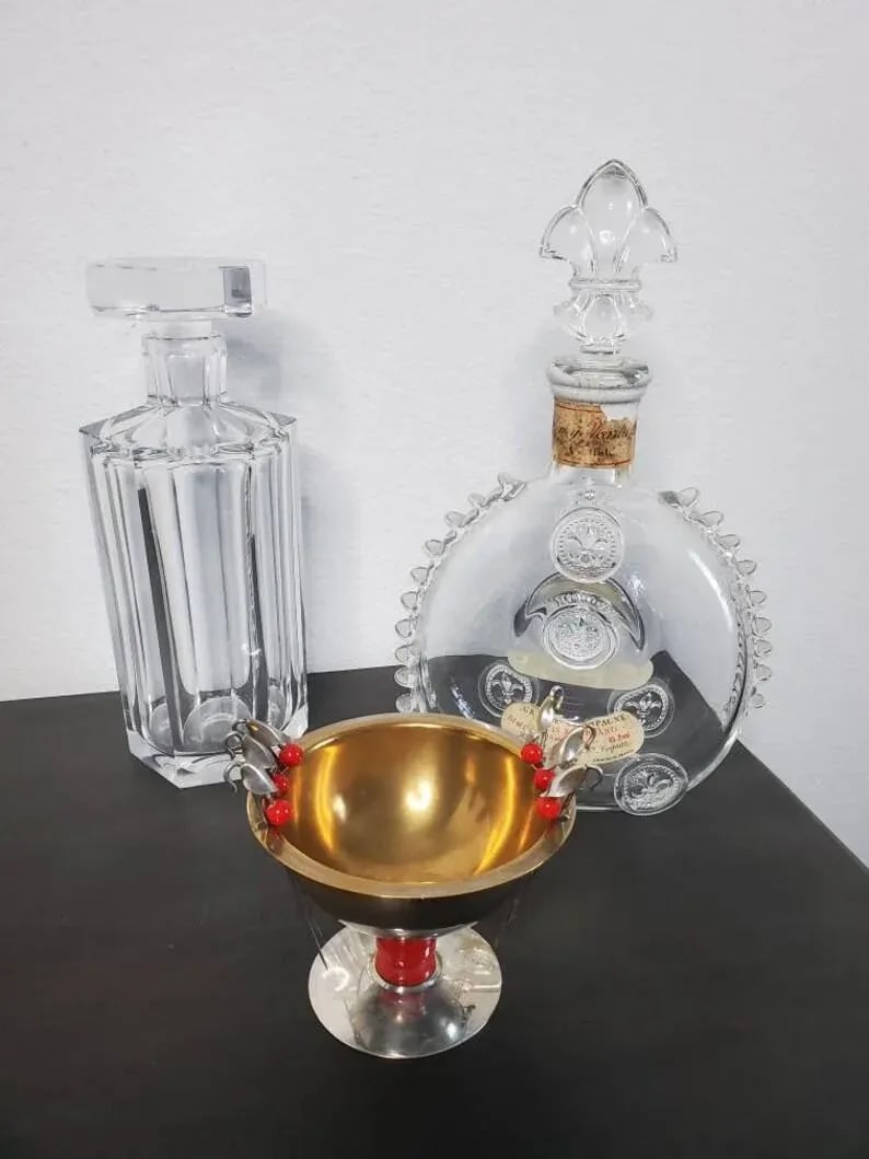 Napier American Art Deco Cocktail Sticks & Olive Bowl - 8