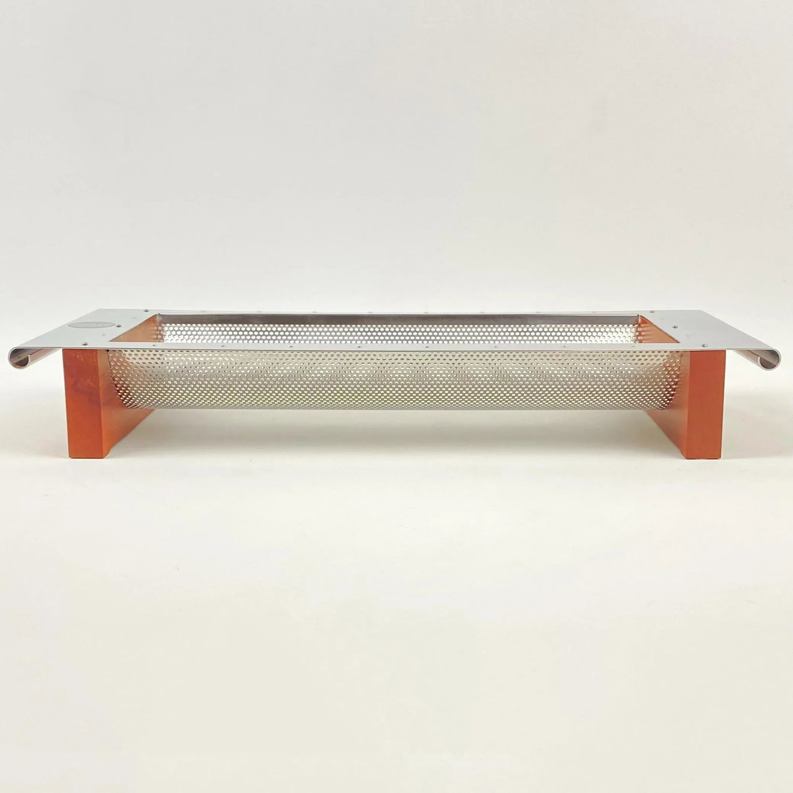 Michael Graves for Alessi Perforated Metal and Pear Wood Bread/Fruit Basket - 9