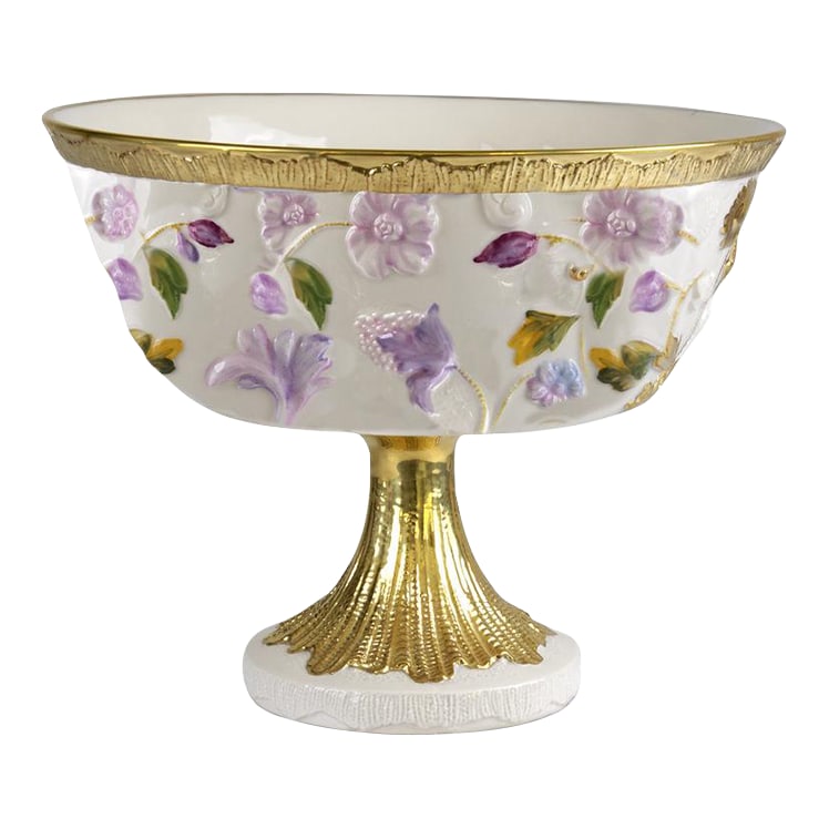 Contemporary Villari Home Couture Taormina Fruit Stand Multicolor Gold (1 of 3)