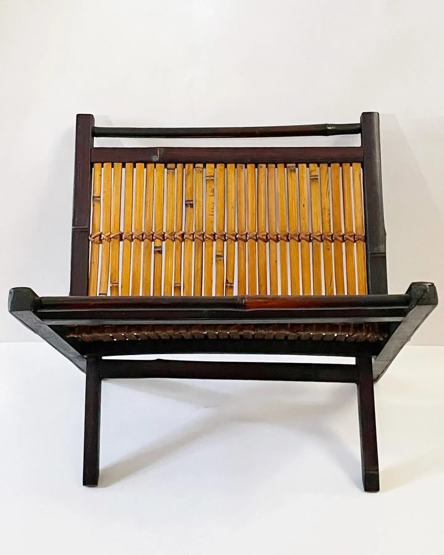 Vintage Bamboo Magazine Rack - 2