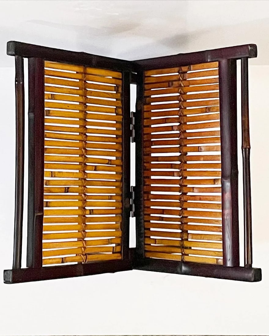 Vintage Bamboo Magazine Rack - 3
