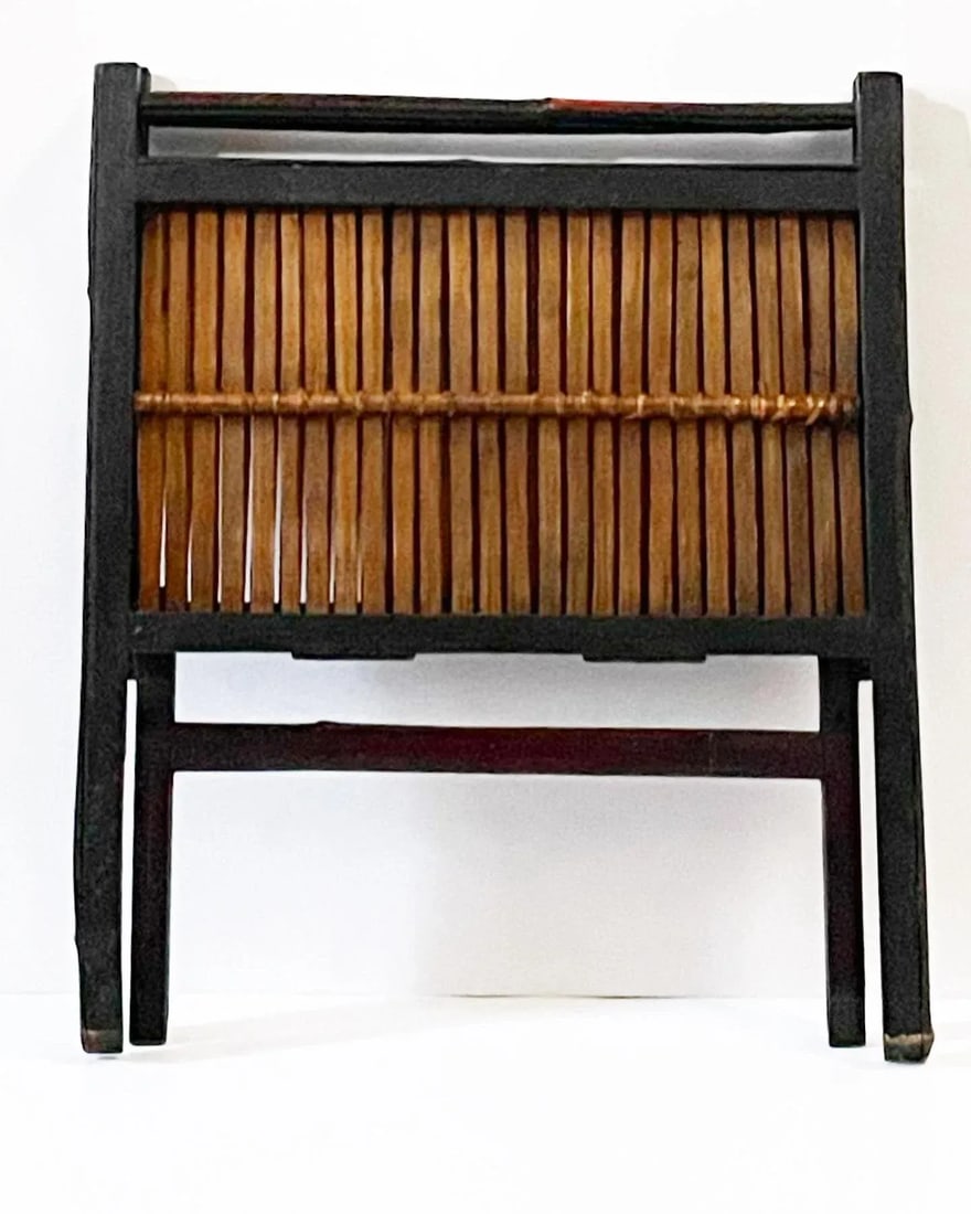 Vintage Bamboo Magazine Rack - 6