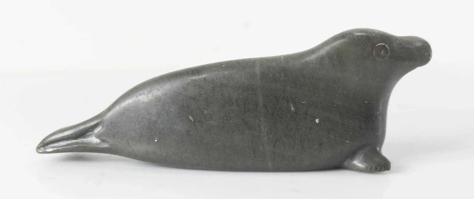 Native American Indian Inuit Serpentine Seal Carving - 5